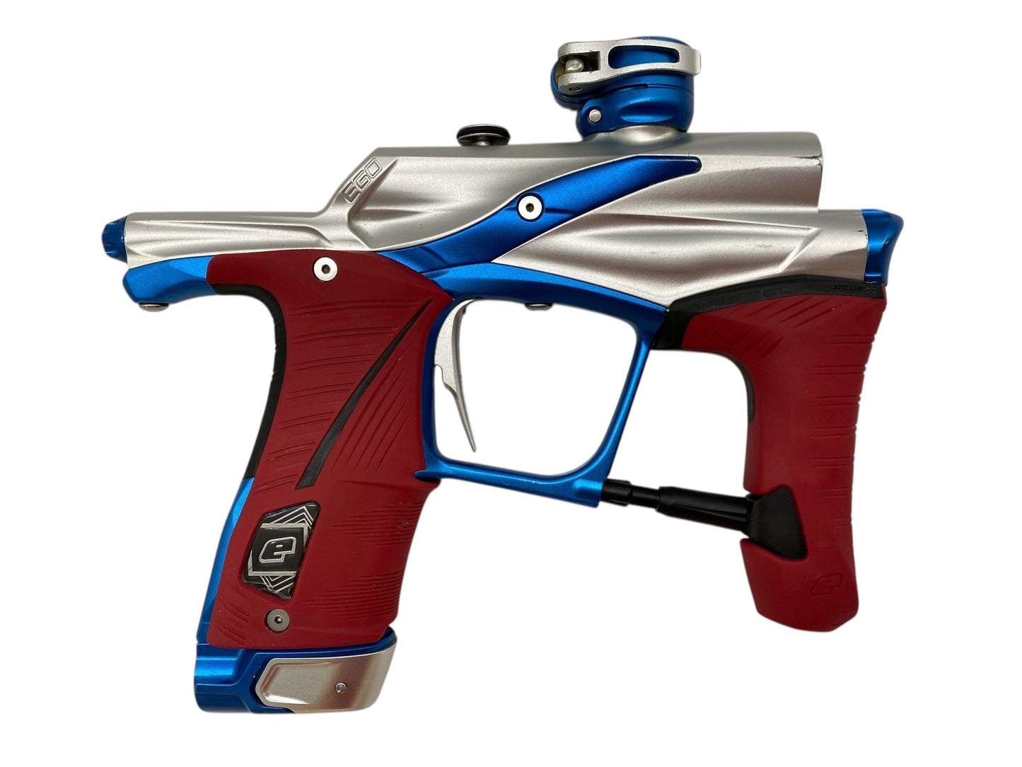 Used Planet Eclipse Lv1.5 Paintball Gun Silver/Blue Paintball Gun from CPXBrosPaintball Buy/Sell/Trade Paintball Markers, New Paintball Guns, Paintball Hoppers, Paintball Masks, and Hormesis Headbands