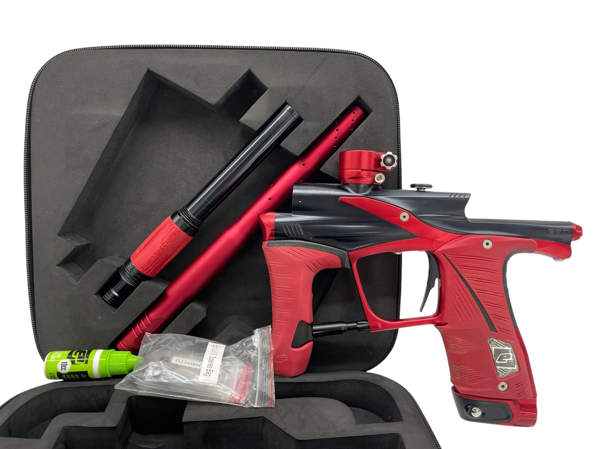 Used Planet Eclipse Lv1.6 Black/Red Paintball Gun Paintball Gun from CPXBrosPaintball Buy/Sell/Trade Paintball Markers, New Paintball Guns, Paintball Hoppers, Paintball Masks, and Hormesis Headbands