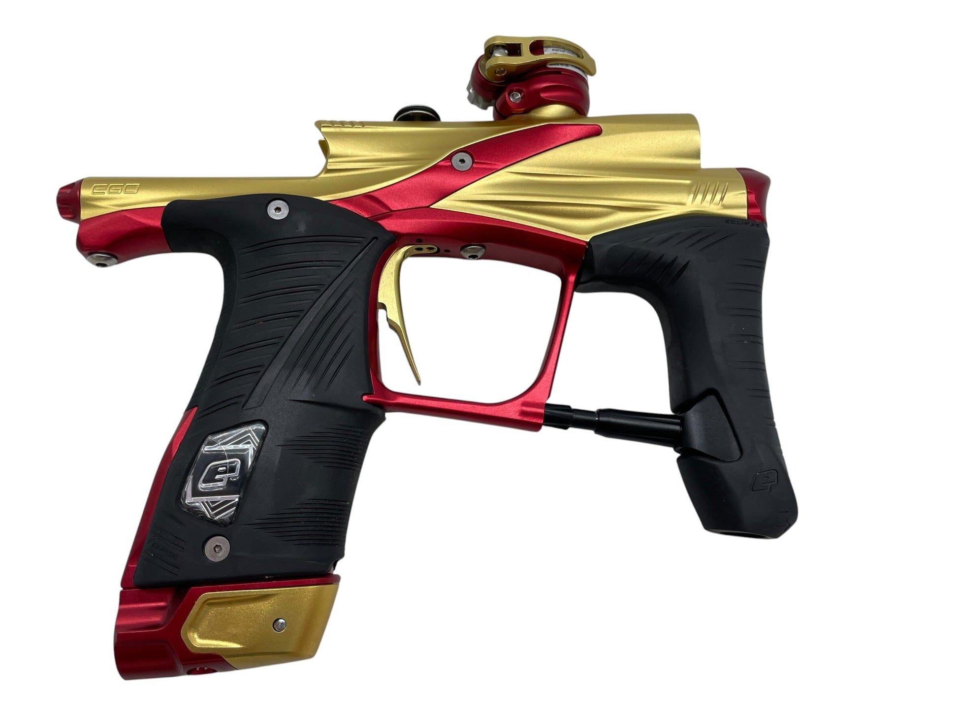 Used Planet Eclipse LV1.6 Gold/Red Paintball Gun *MINT* Paintball Gun from CPXBrosPaintball Buy/Sell/Trade Paintball Markers, New Paintball Guns, Paintball Hoppers, Paintball Masks, and Hormesis Headbands