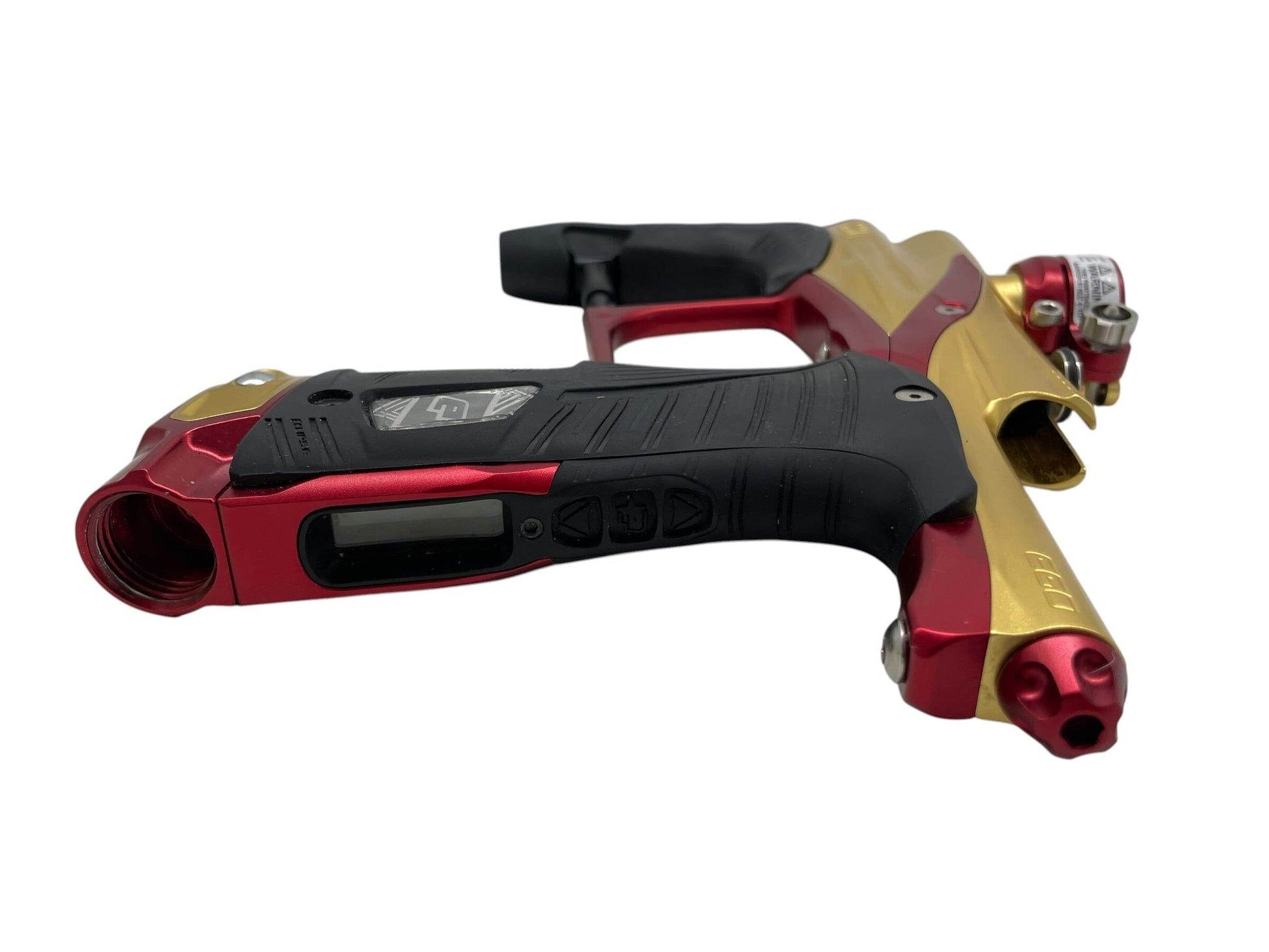 Used Planet Eclipse LV1.6 Gold/Red Paintball Gun *MINT* Paintball Gun from CPXBrosPaintball Buy/Sell/Trade Paintball Markers, New Paintball Guns, Paintball Hoppers, Paintball Masks, and Hormesis Headbands
