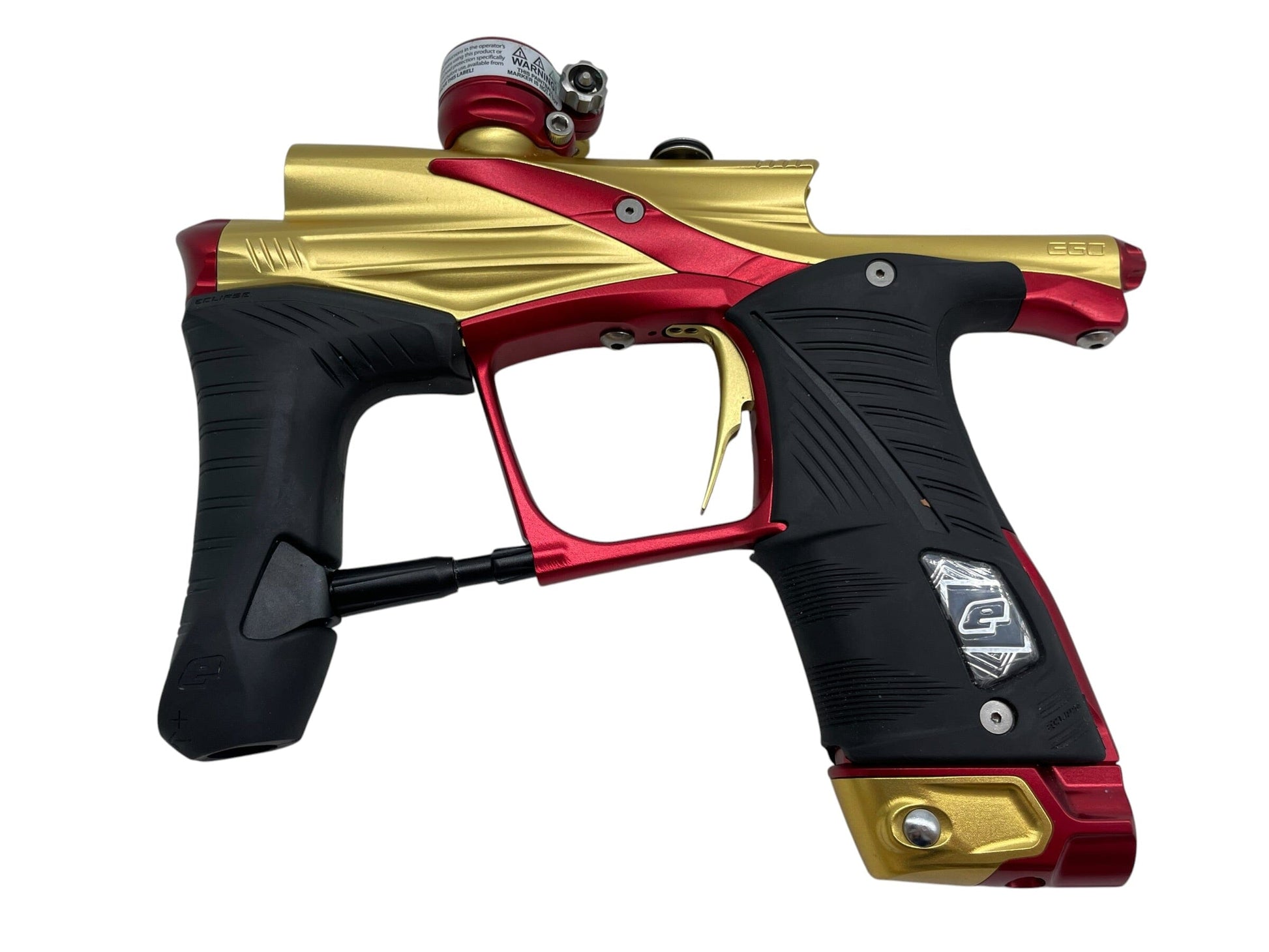 Used Planet Eclipse LV1.6 Gold/Red Paintball Gun *MINT* Paintball Gun from CPXBrosPaintball Buy/Sell/Trade Paintball Markers, New Paintball Guns, Paintball Hoppers, Paintball Masks, and Hormesis Headbands
