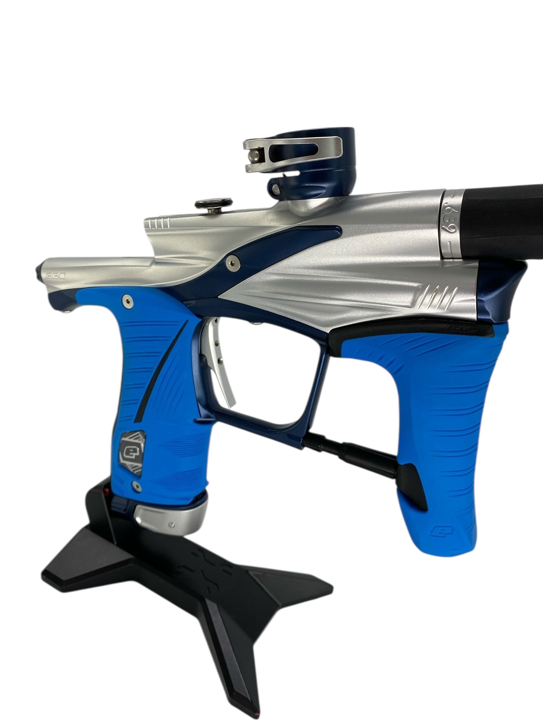 Used Planet Eclipse Lv1.6 Paintball Gun Silver/Blue Paintball Gun from CPXBrosPaintball Buy/Sell/Trade Paintball Markers, New Paintball Guns, Paintball Hoppers, Paintball Masks, and Hormesis Headbands