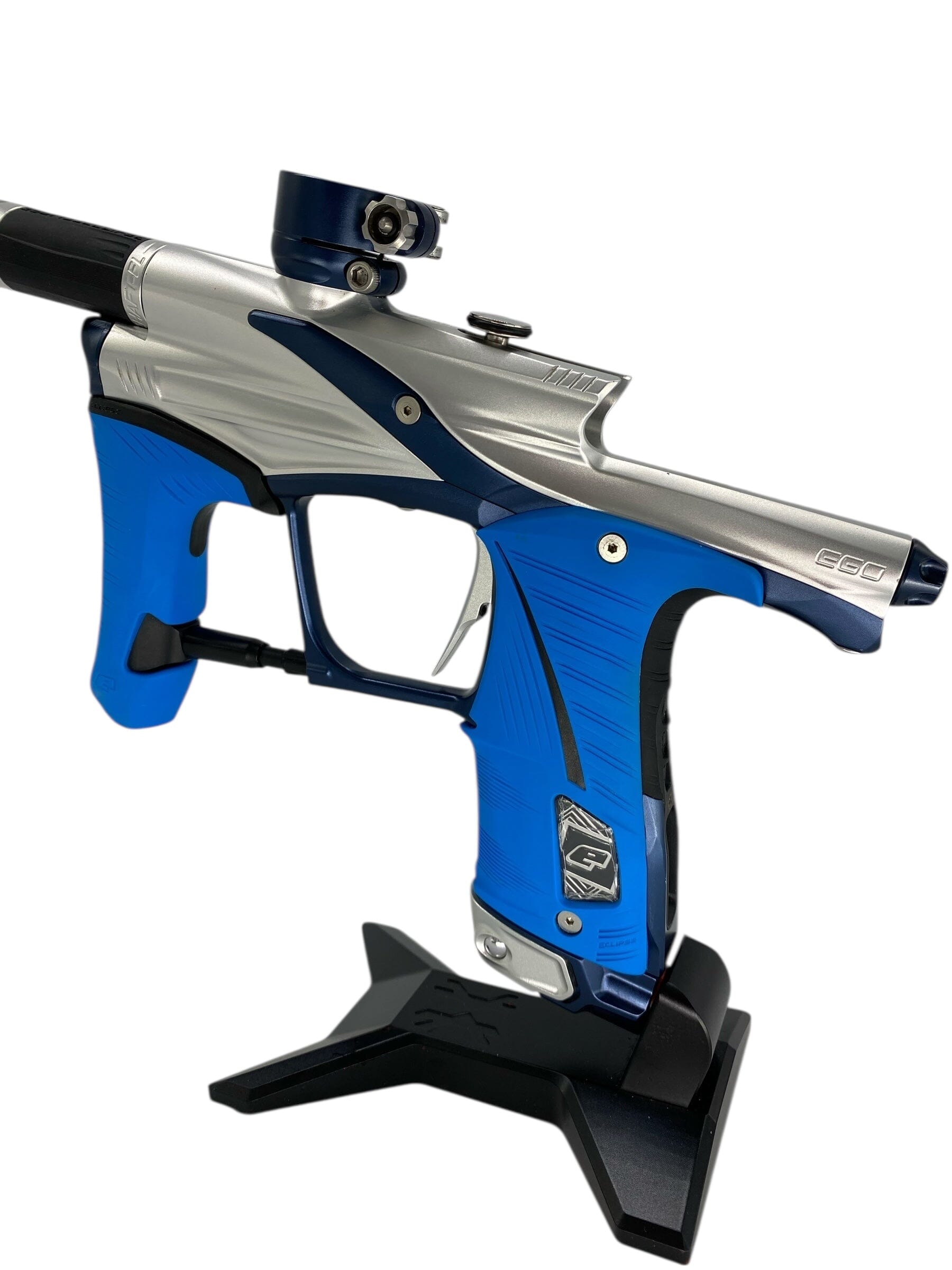 Used Planet Eclipse Lv1.6 Paintball Gun Silver/Blue Paintball Gun from CPXBrosPaintball Buy/Sell/Trade Paintball Markers, New Paintball Guns, Paintball Hoppers, Paintball Masks, and Hormesis Headbands