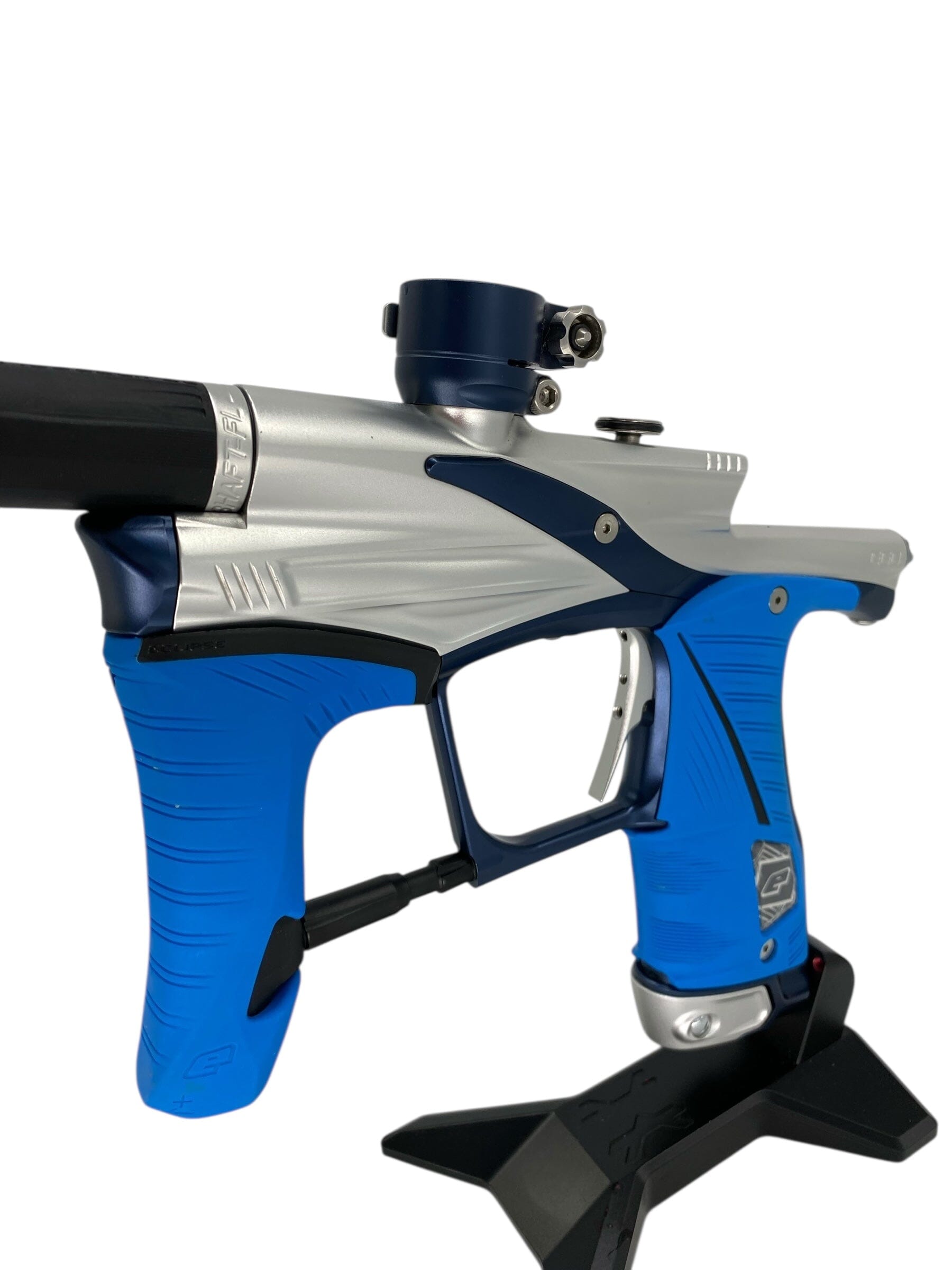 Used Planet Eclipse Lv1.6 Paintball Gun Silver/Blue Paintball Gun from CPXBrosPaintball Buy/Sell/Trade Paintball Markers, New Paintball Guns, Paintball Hoppers, Paintball Masks, and Hormesis Headbands