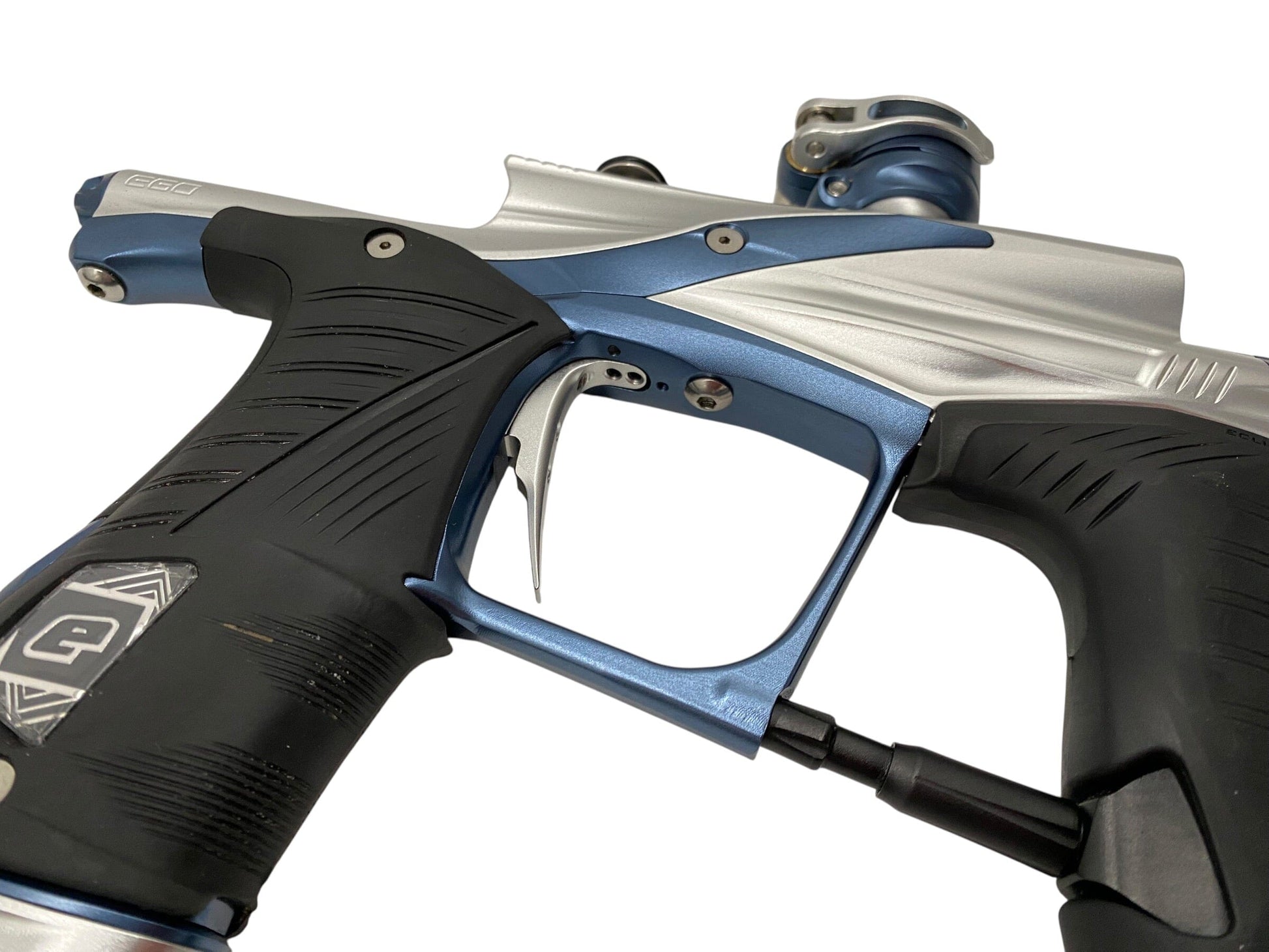 Used Planet Eclipse LV1.6 Silver/Blue Paintball Gun Paintball Gun from CPXBrosPaintball Buy/Sell/Trade Paintball Markers, New Paintball Guns, Paintball Hoppers, Paintball Masks, and Hormesis Headbands