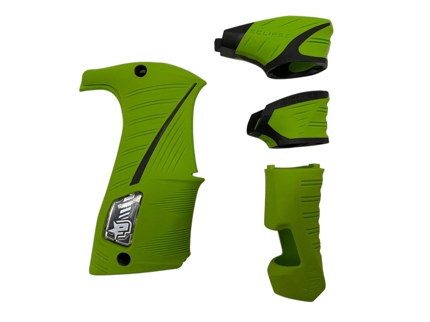 Used Planet Eclipse LV1/Geo3.5 Grip Kit Lime Green Paintball Gun from CPXBrosPaintball Buy/Sell/Trade Paintball Markers, New Paintball Guns, Paintball Hoppers, Paintball Masks, and Hormesis Headbands