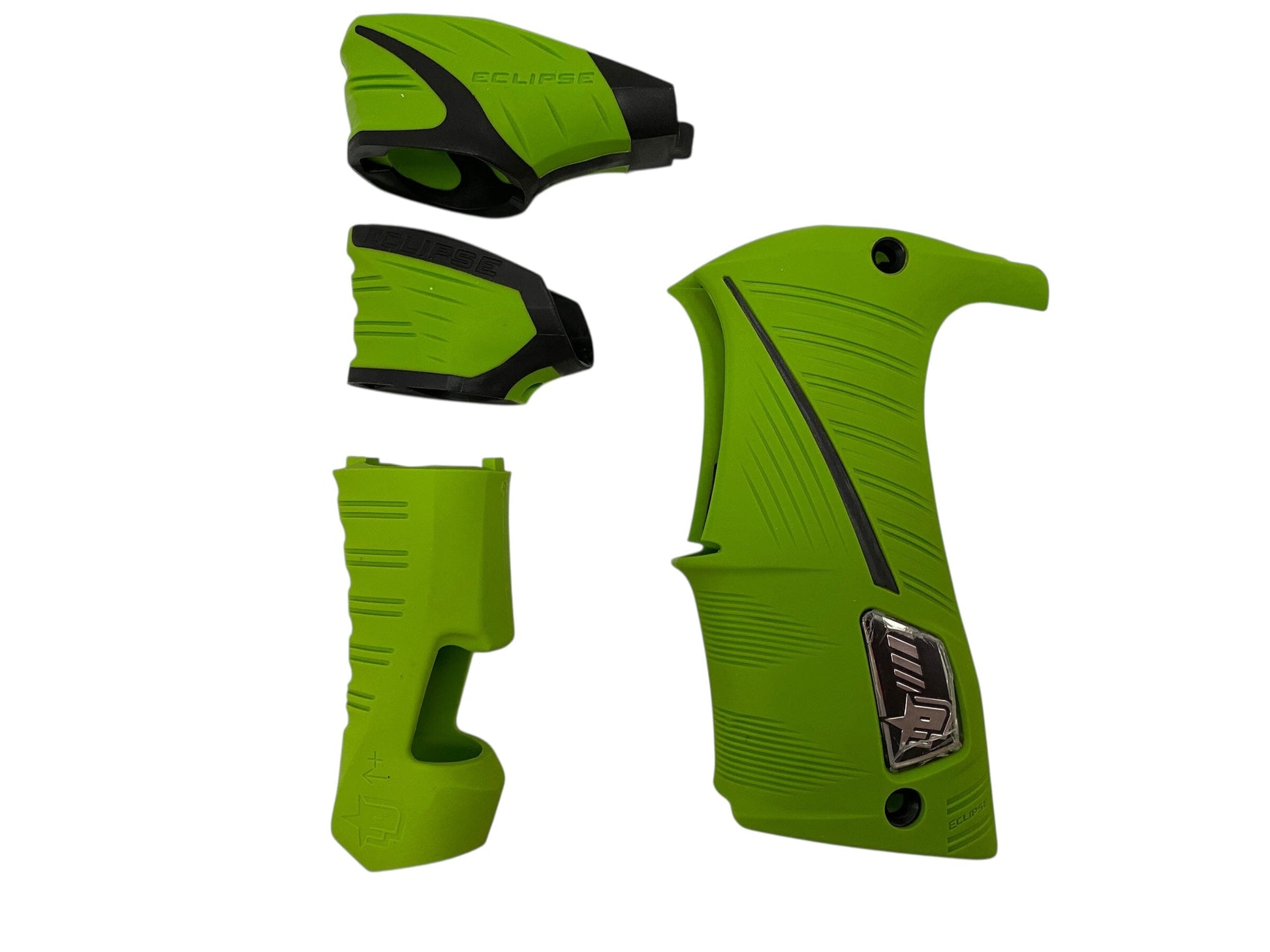Used Planet Eclipse LV1/Geo3.5 Grip Kit Lime Green Paintball Gun from CPXBrosPaintball Buy/Sell/Trade Paintball Markers, New Paintball Guns, Paintball Hoppers, Paintball Masks, and Hormesis Headbands