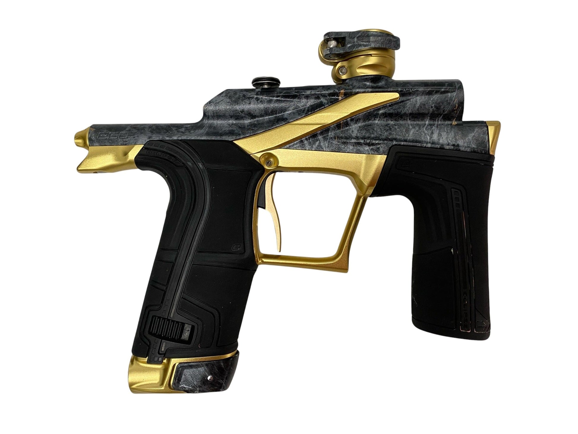 Used Planet Eclipse LV2 Black Marble/Gold Paintball Gun Paintball Gun from CPXBrosPaintball Buy/Sell/Trade Paintball Markers, New Paintball Guns, Paintball Hoppers, Paintball Masks, and Hormesis Headbands