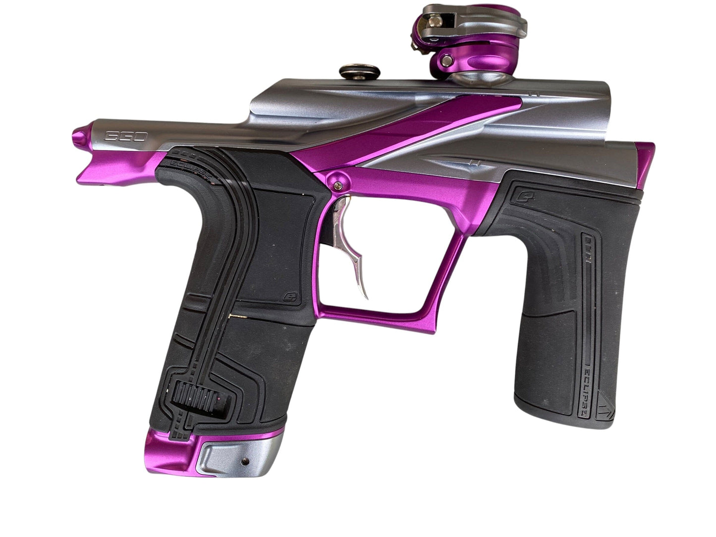 Used Planet Eclipse LV2 Grey/Purple Paintball Gun Paintball Gun from CPXBrosPaintball Buy/Sell/Trade Paintball Markers, New Paintball Guns, Paintball Hoppers, Paintball Masks, and Hormesis Headbands