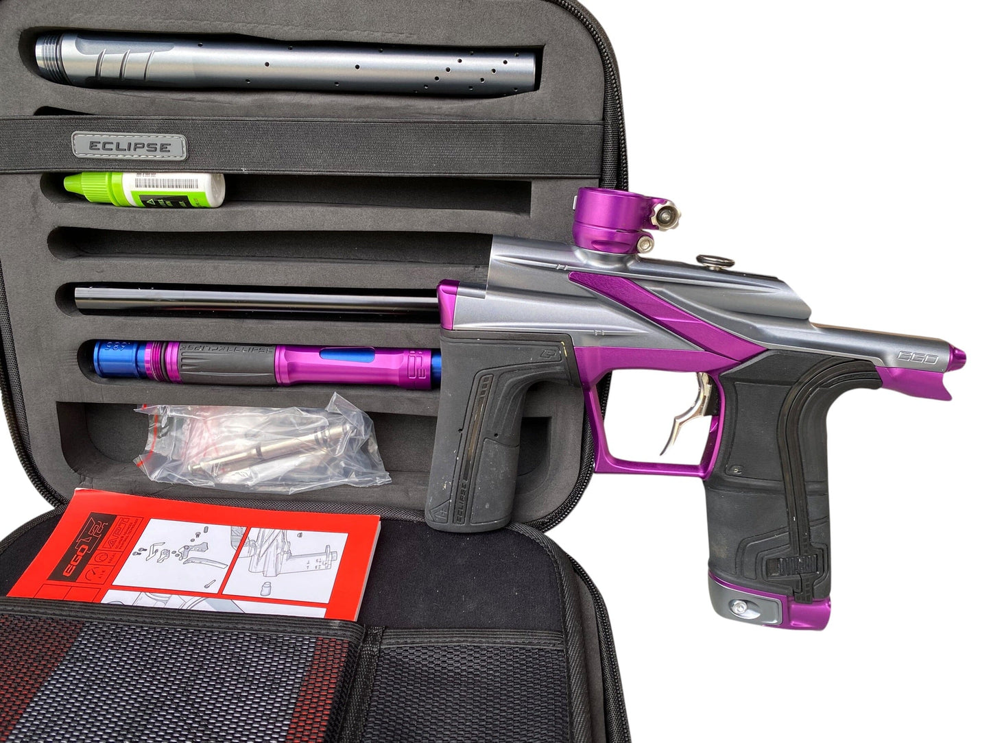 Used Planet Eclipse LV2 Grey/Purple Paintball Gun Paintball Gun from CPXBrosPaintball Buy/Sell/Trade Paintball Markers, New Paintball Guns, Paintball Hoppers, Paintball Masks, and Hormesis Headbands