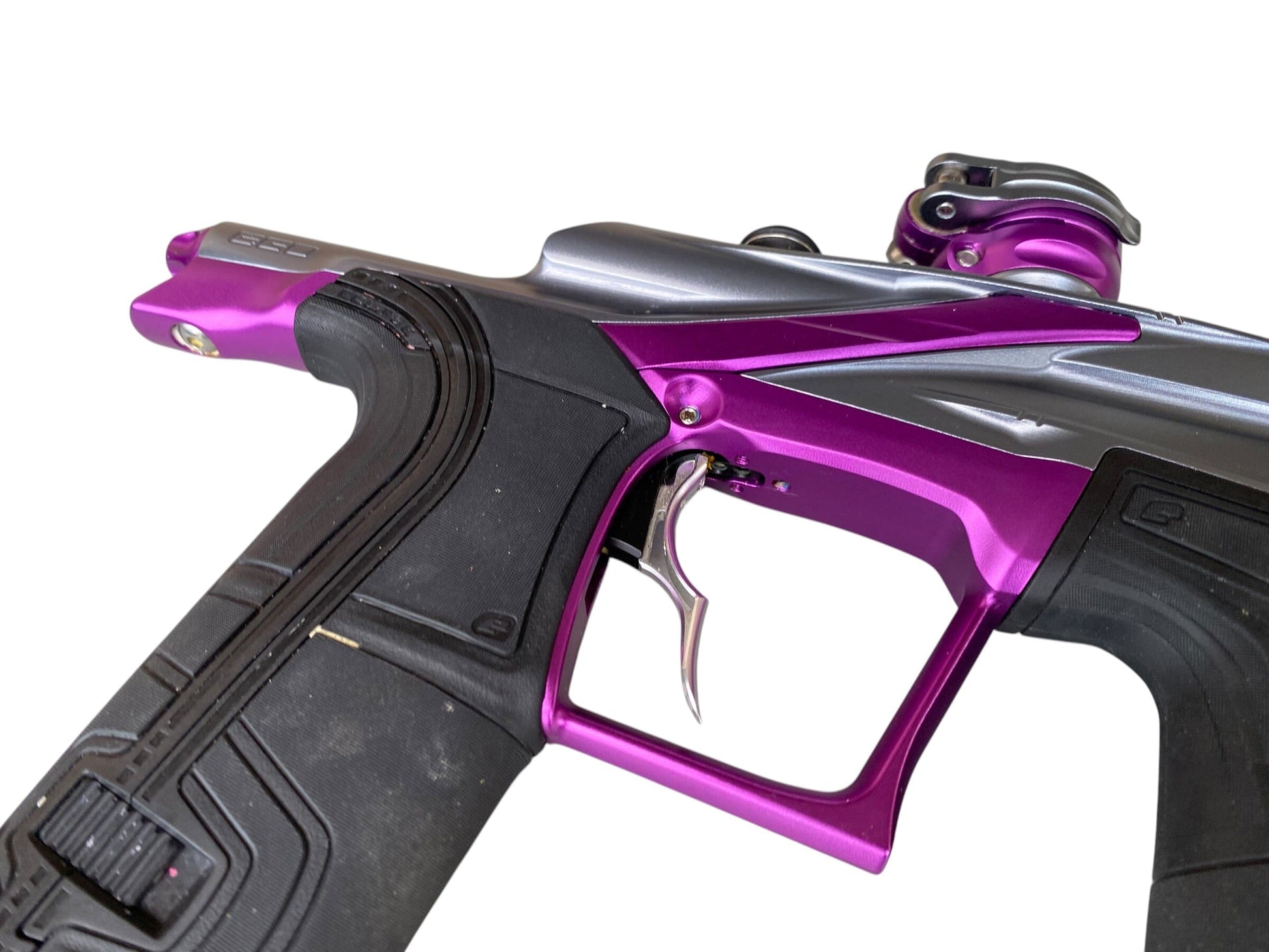 Used Planet Eclipse LV2 Grey/Purple Paintball Gun Paintball Gun from CPXBrosPaintball Buy/Sell/Trade Paintball Markers, New Paintball Guns, Paintball Hoppers, Paintball Masks, and Hormesis Headbands