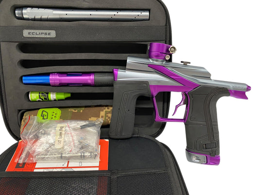 Used Planet Eclipse LV2 Grey/Purple Paintball Gun Paintball Gun from CPXBrosPaintball Buy/Sell/Trade Paintball Markers, New Paintball Guns, Paintball Hoppers, Paintball Masks, and Hormesis Headbands