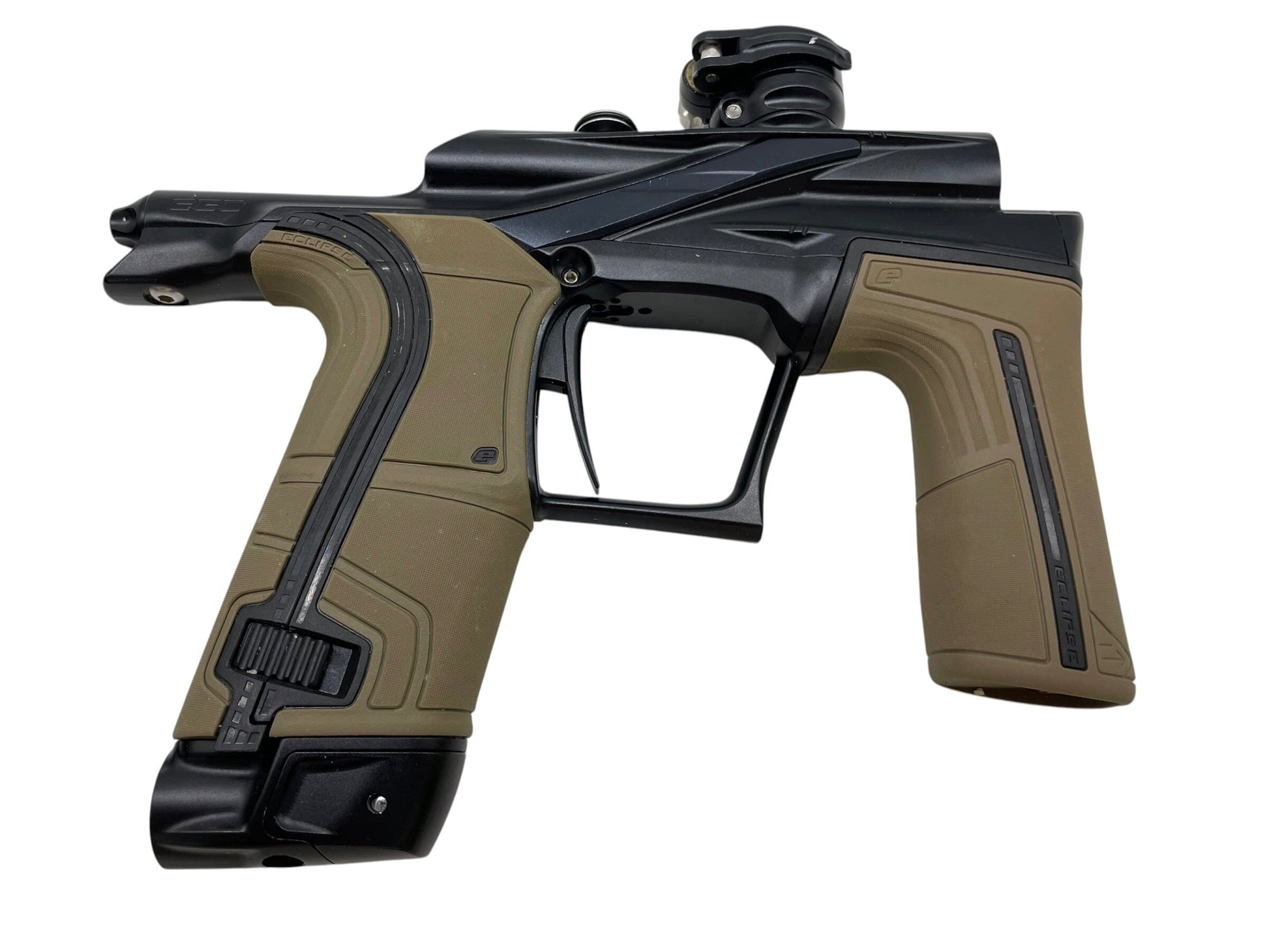 Used Planet Eclipse LV2 Midnight + Tan Grips Paintball Gun Paintball Gun from CPXBrosPaintball Buy/Sell/Trade Paintball Markers, New Paintball Guns, Paintball Hoppers, Paintball Masks, and Hormesis Headbands