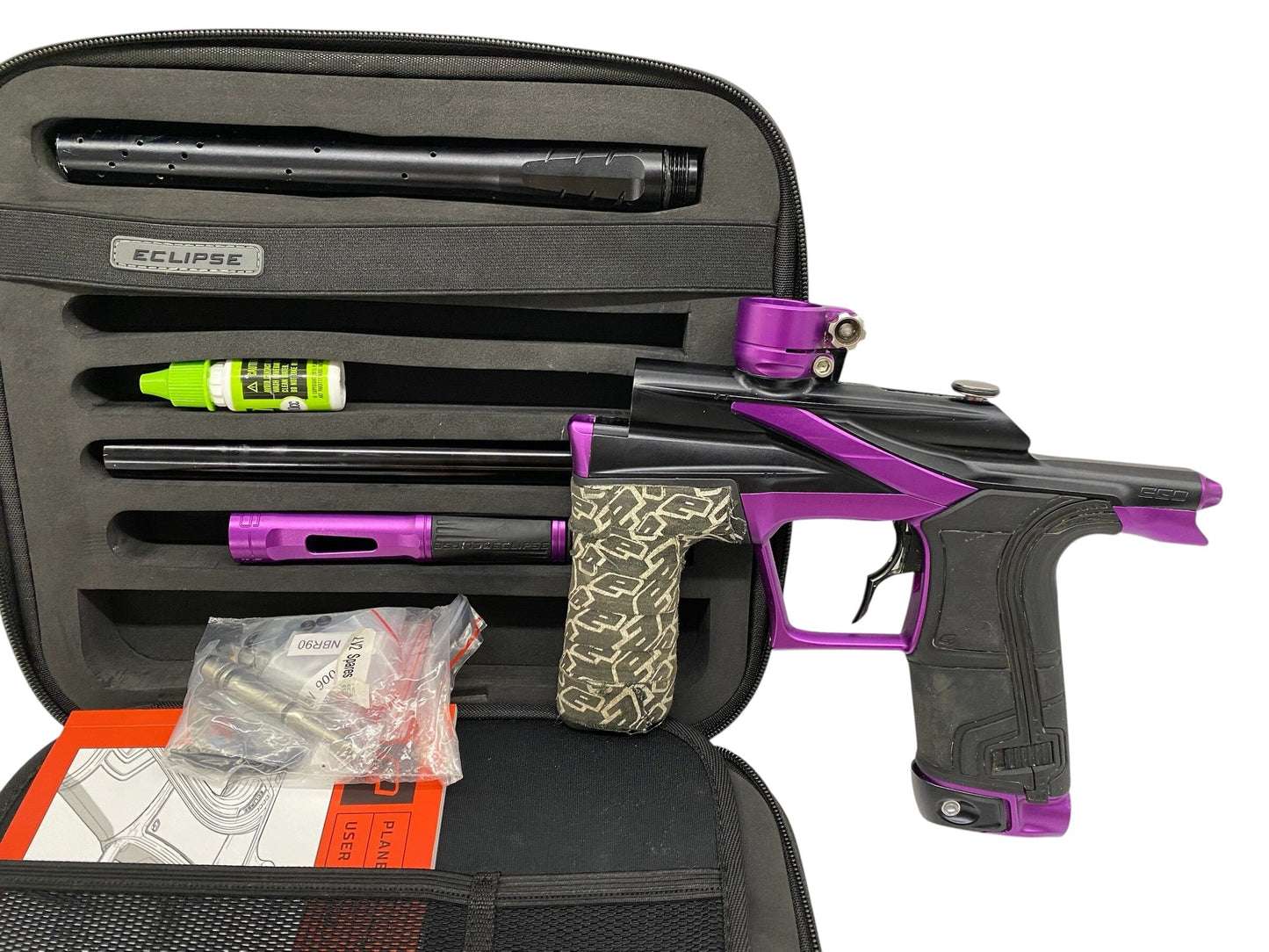Used Planet Eclipse Lv2 Paintball Gun Black Purple Paintball Gun from CPXBrosPaintball Buy/Sell/Trade Paintball Markers, New Paintball Guns, Paintball Hoppers, Paintball Masks, and Hormesis Headbands