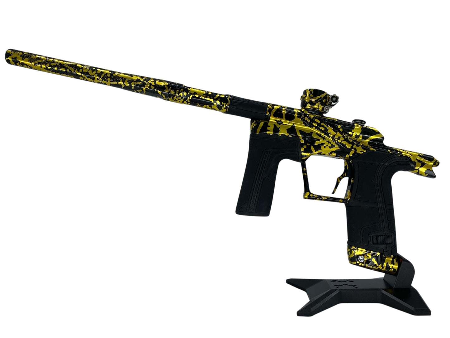 Used Planet Eclipse Lv2 Paintball Gun Black/Gold Splash Paintball Gun from CPXBrosPaintball Buy/Sell/Trade Paintball Markers, New Paintball Guns, Paintball Hoppers, Paintball Masks, and Hormesis Headbands