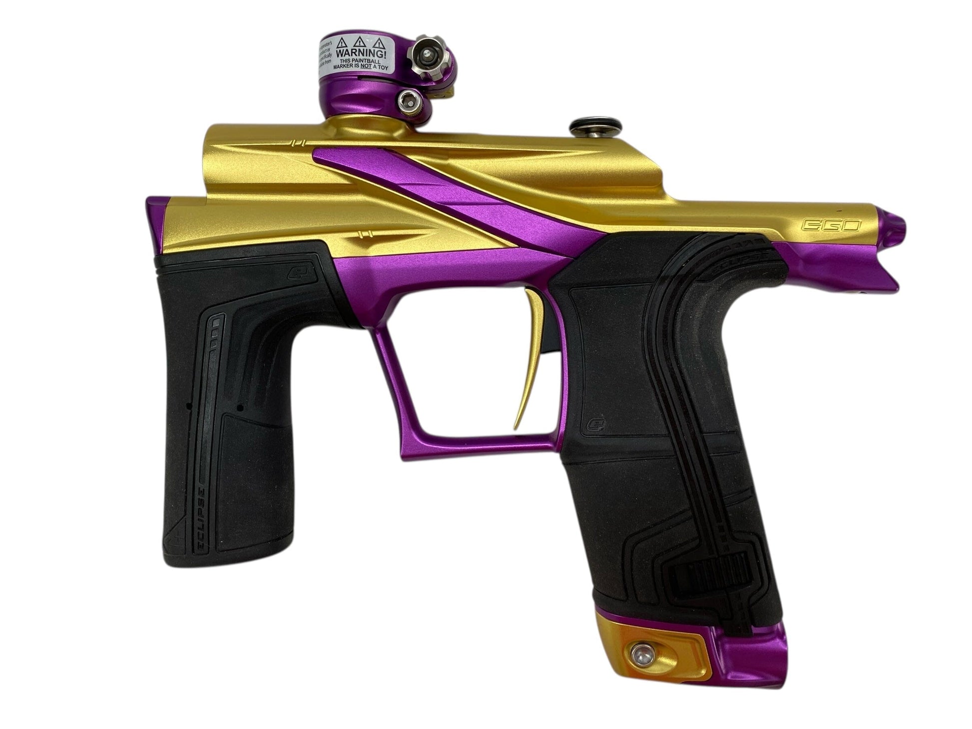 Used Planet Eclipse Lv2 Paintball Gun Gold/Purple Paintball Gun from CPXBrosPaintball Buy/Sell/Trade Paintball Markers, New Paintball Guns, Paintball Hoppers, Paintball Masks, and Hormesis Headbands