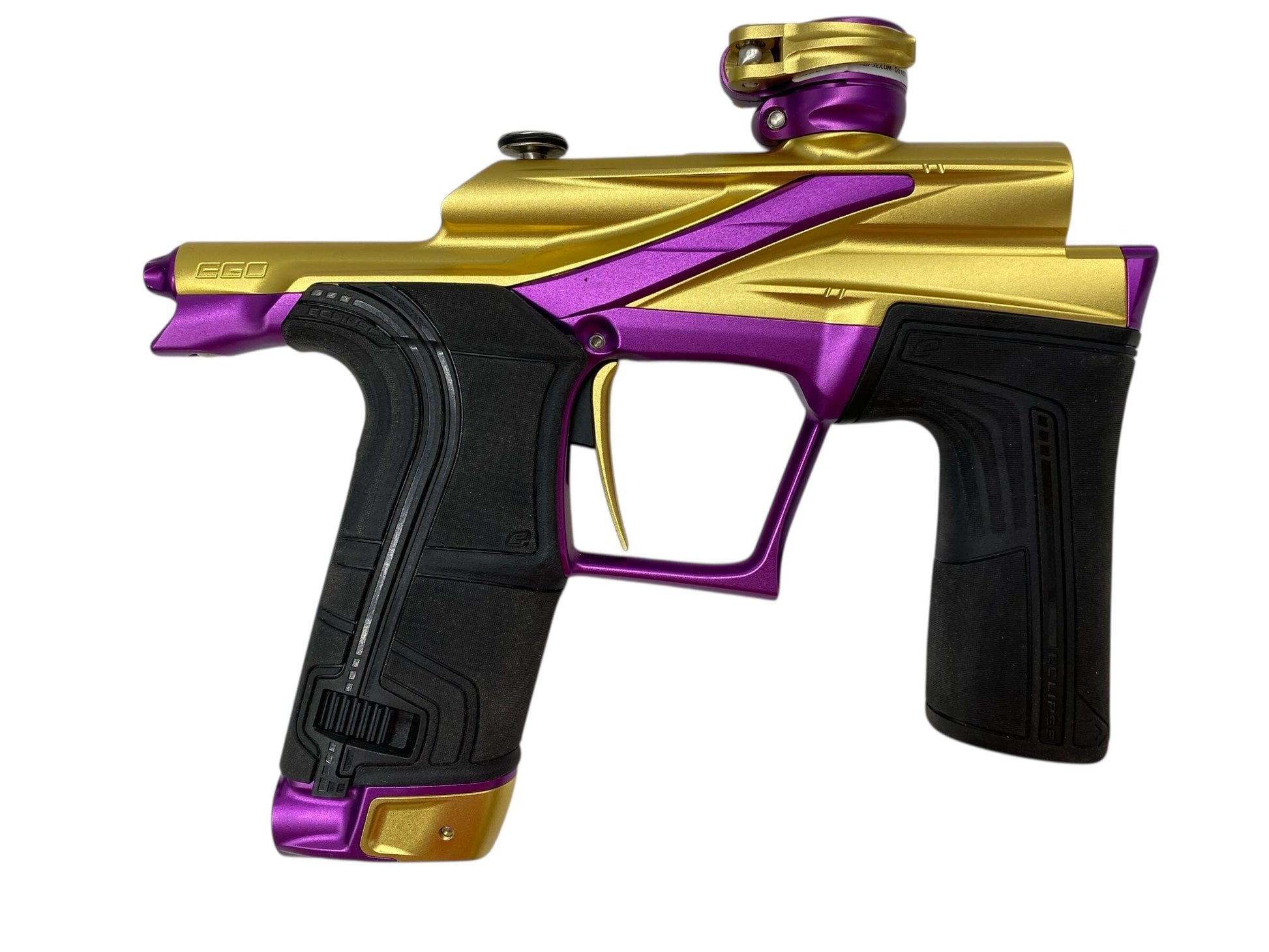 Used Planet Eclipse Lv2 Paintball Gun Gold/Purple Paintball Gun from CPXBrosPaintball Buy/Sell/Trade Paintball Markers, New Paintball Guns, Paintball Hoppers, Paintball Masks, and Hormesis Headbands