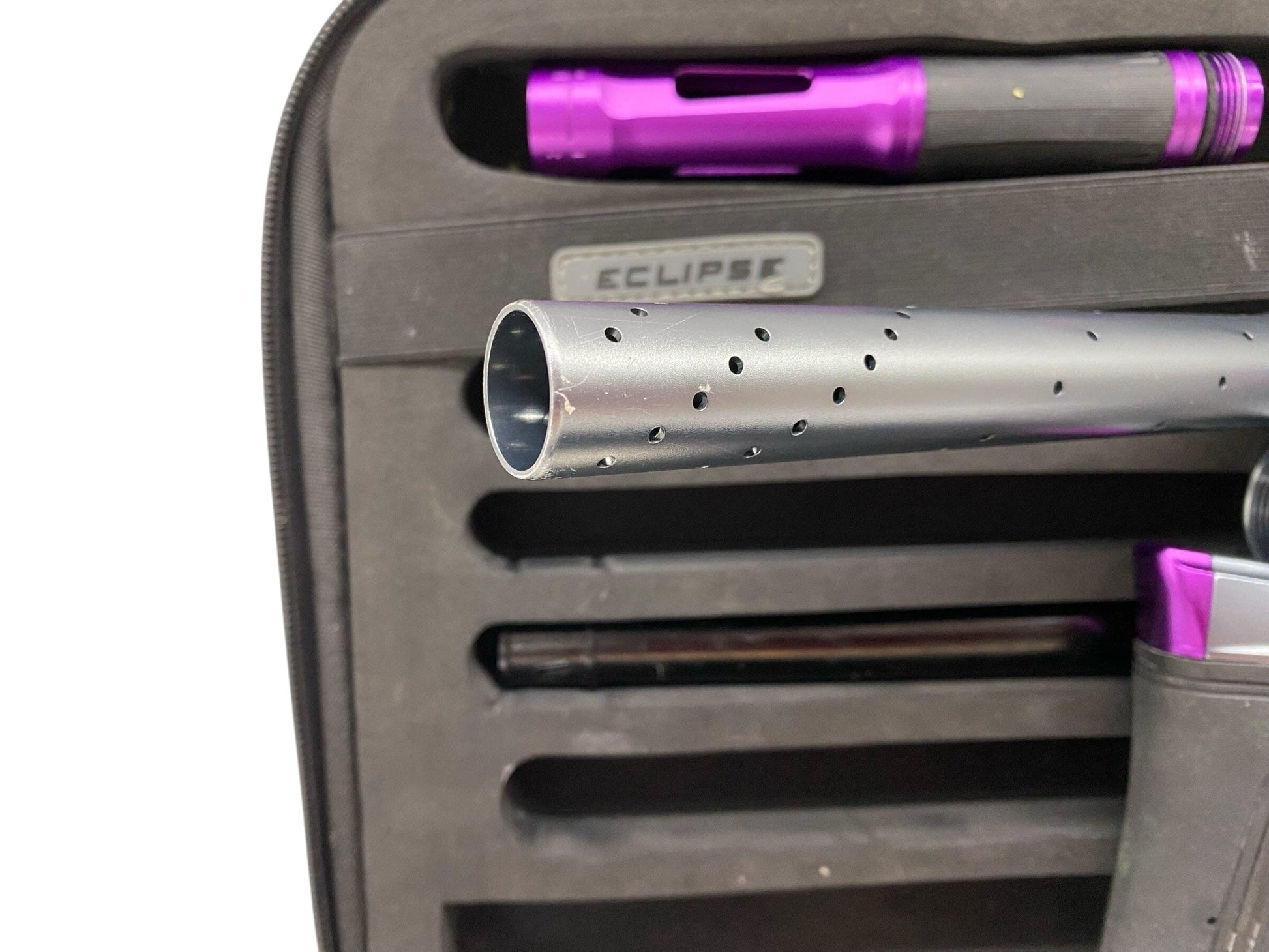 Used Planet Eclipse Lv2 Paintball Gun Grey/Purple Paintball Gun from CPXBrosPaintball Buy/Sell/Trade Paintball Markers, New Paintball Guns, Paintball Hoppers, Paintball Masks, and Hormesis Headbands