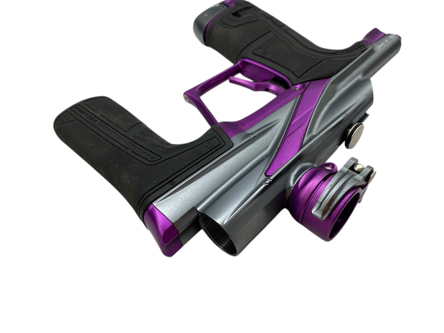 Used Planet Eclipse Lv2 Paintball Gun Grey/Purple Paintball Gun from CPXBrosPaintball Buy/Sell/Trade Paintball Markers, New Paintball Guns, Paintball Hoppers, Paintball Masks, and Hormesis Headbands