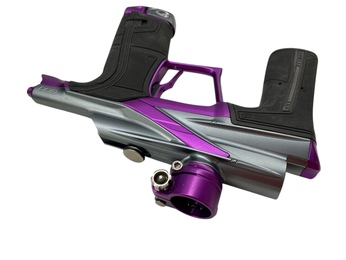 Used Planet Eclipse Lv2 Paintball Gun Grey/Purple Paintball Gun from CPXBrosPaintball Buy/Sell/Trade Paintball Markers, New Paintball Guns, Paintball Hoppers, Paintball Masks, and Hormesis Headbands