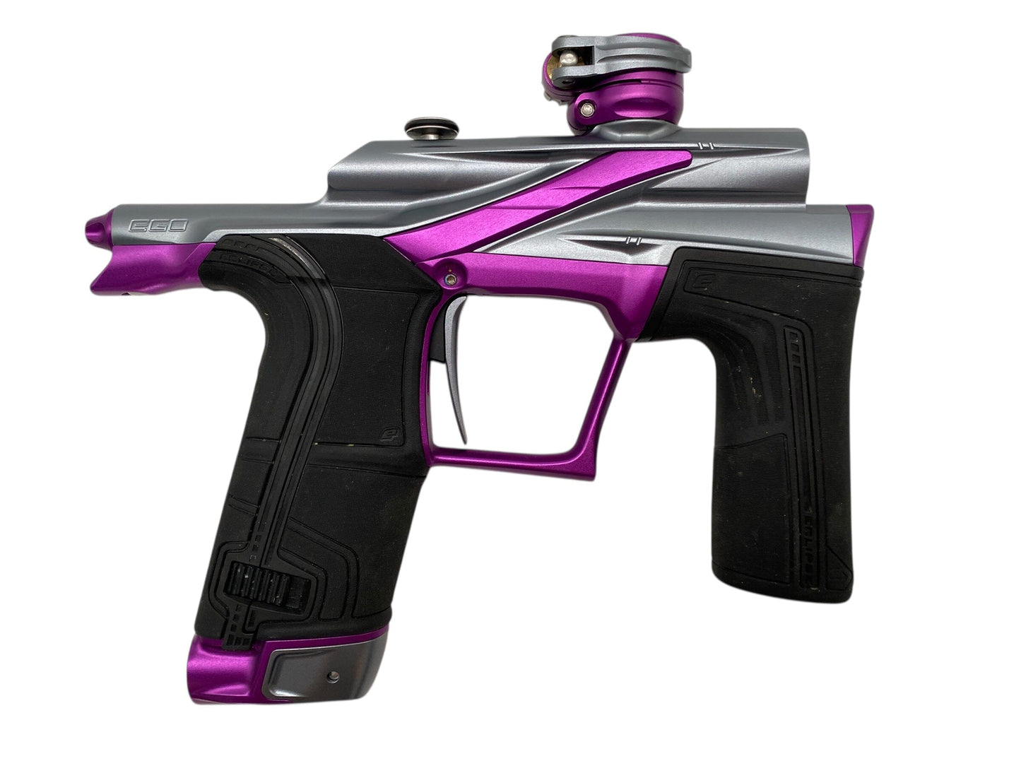 Used Planet Eclipse Lv2 Paintball Gun Grey/Purple Paintball Gun from CPXBrosPaintball Buy/Sell/Trade Paintball Markers, New Paintball Guns, Paintball Hoppers, Paintball Masks, and Hormesis Headbands