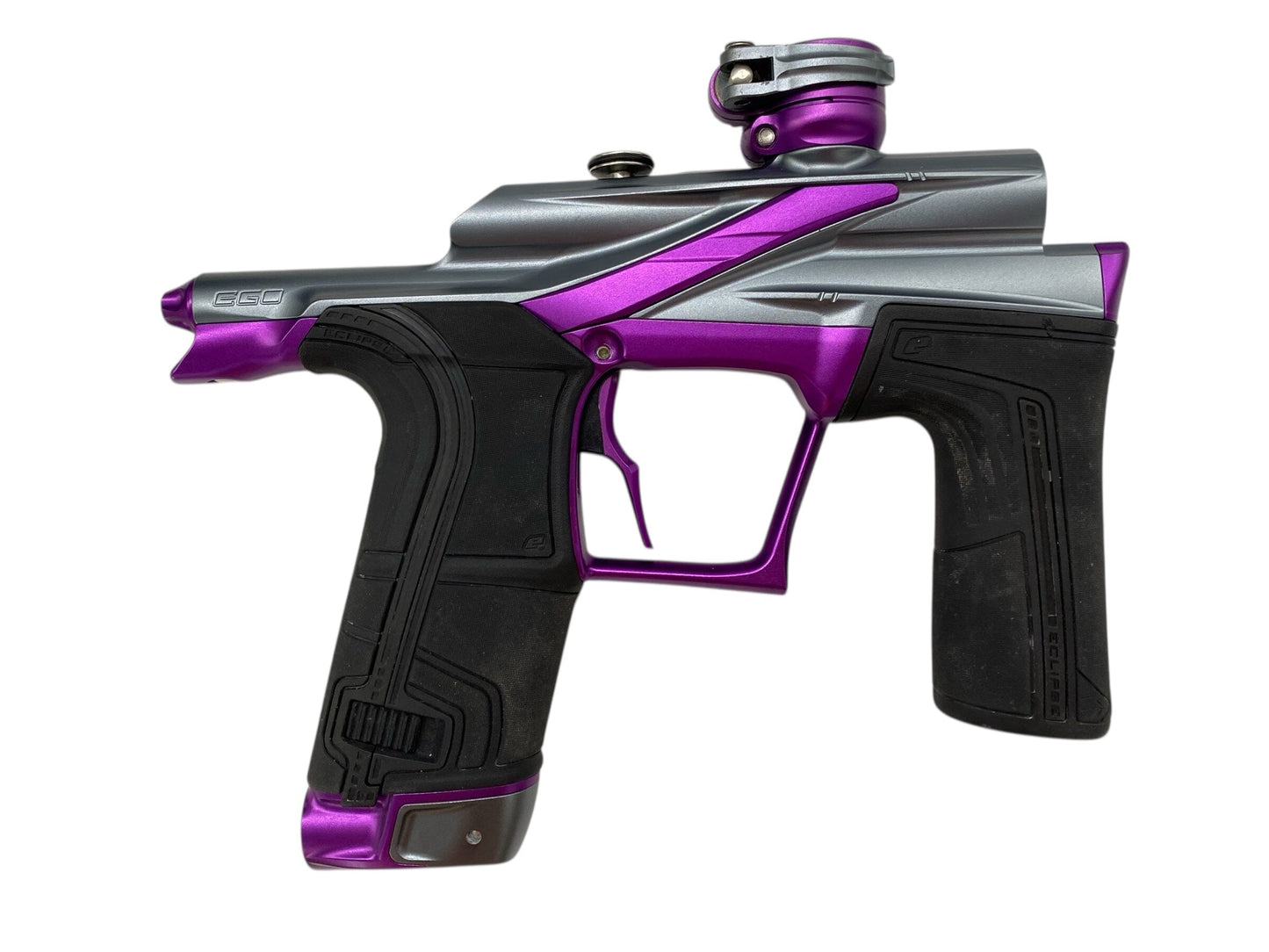 Used Planet Eclipse Lv2 Paintball Gun Grey/Purple Paintball Gun from CPXBrosPaintball Buy/Sell/Trade Paintball Markers, New Paintball Guns, Paintball Hoppers, Paintball Masks, and Hormesis Headbands