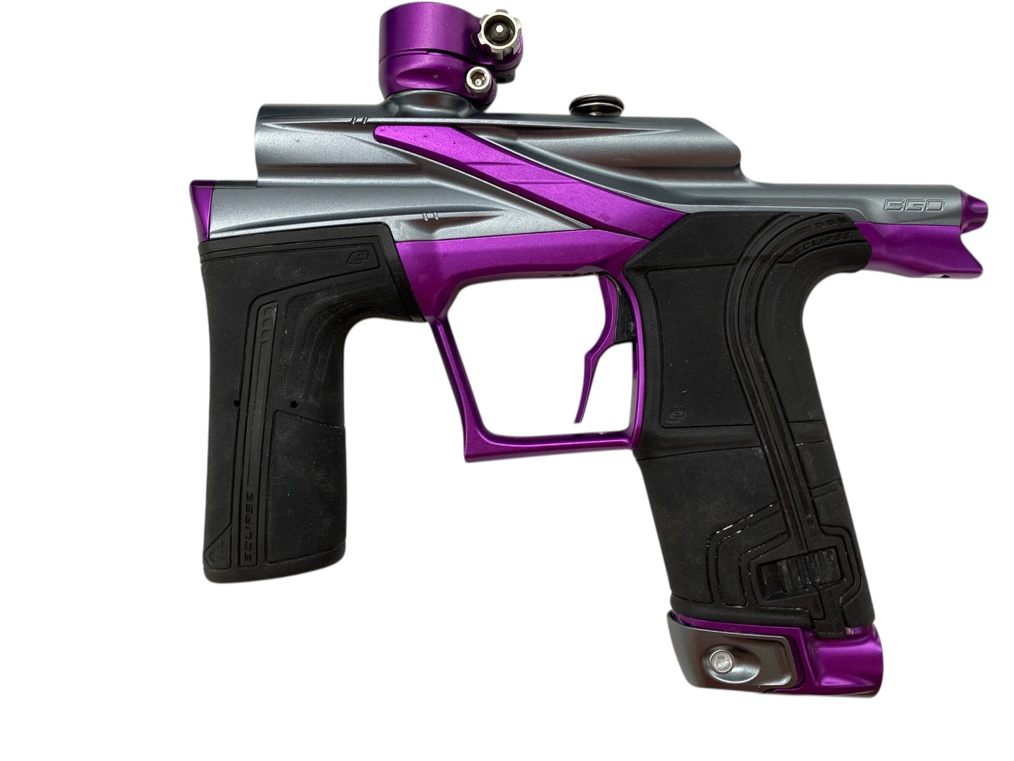 Used Planet Eclipse Lv2 Paintball Gun Grey/Purple Paintball Gun from CPXBrosPaintball Buy/Sell/Trade Paintball Markers, New Paintball Guns, Paintball Hoppers, Paintball Masks, and Hormesis Headbands