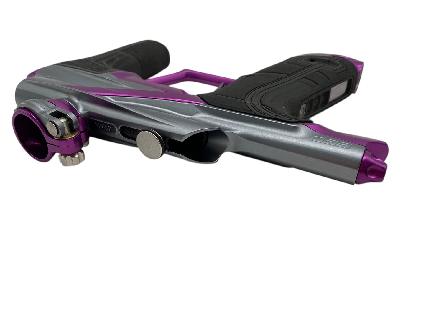 Used Planet Eclipse Lv2 Paintball Gun Grey/Purple Paintball Gun from CPXBrosPaintball Buy/Sell/Trade Paintball Markers, New Paintball Guns, Paintball Hoppers, Paintball Masks, and Hormesis Headbands