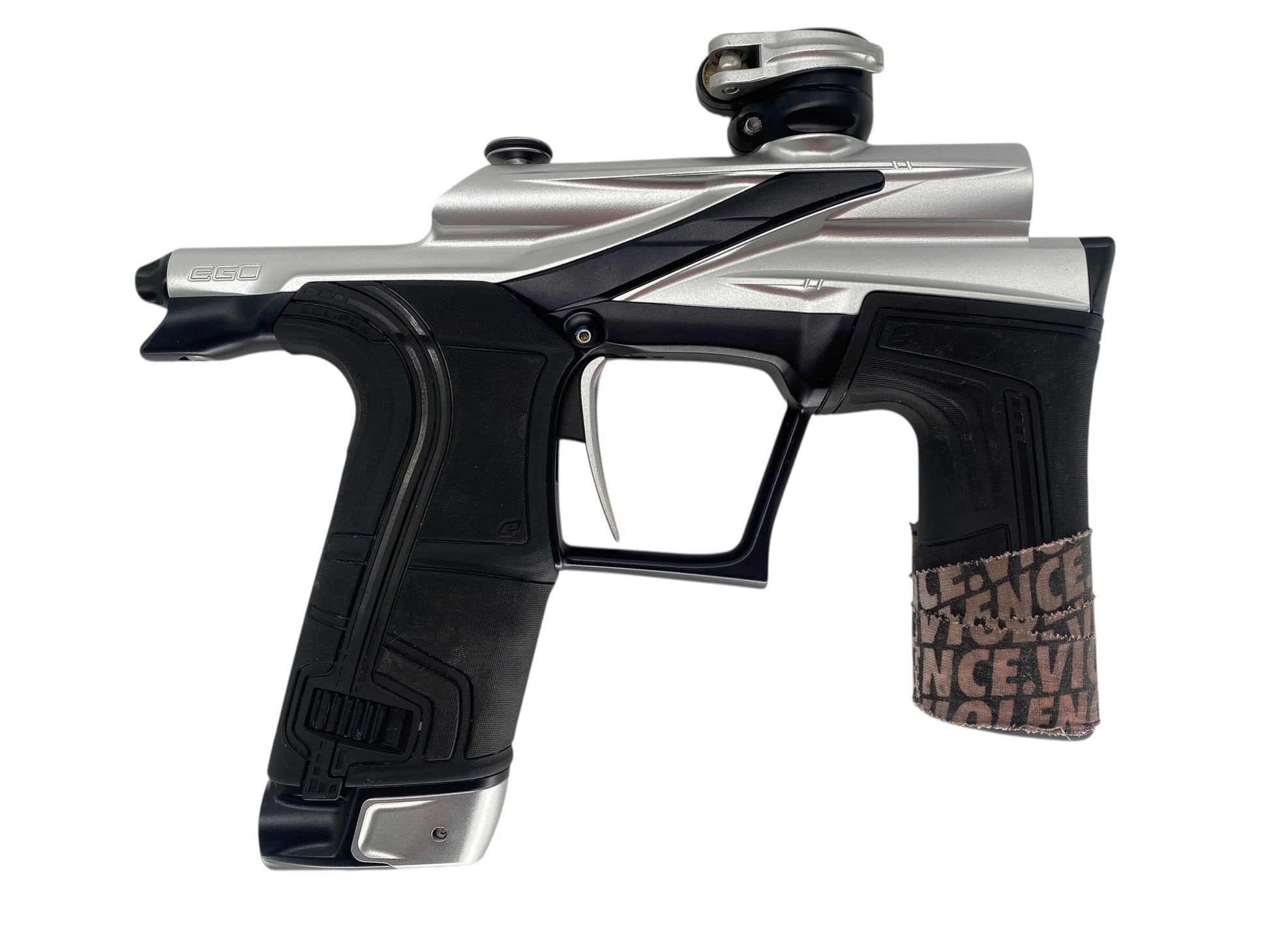 Used Planet Eclipse Lv2 Paintball Gun Silver/Black Paintball Gun from CPXBrosPaintball Buy/Sell/Trade Paintball Markers, New Paintball Guns, Paintball Hoppers, Paintball Masks, and Hormesis Headbands