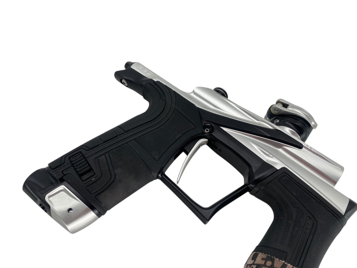 Used Planet Eclipse Lv2 Paintball Gun Silver/Black Paintball Gun from CPXBrosPaintball Buy/Sell/Trade Paintball Markers, New Paintball Guns, Paintball Hoppers, Paintball Masks, and Hormesis Headbands
