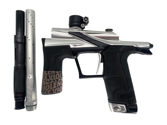 Used Planet Eclipse Lv2 Paintball Gun Silver/Black Paintball Gun from CPXBrosPaintball Buy/Sell/Trade Paintball Markers, New Paintball Guns, Paintball Hoppers, Paintball Masks, and Hormesis Headbands