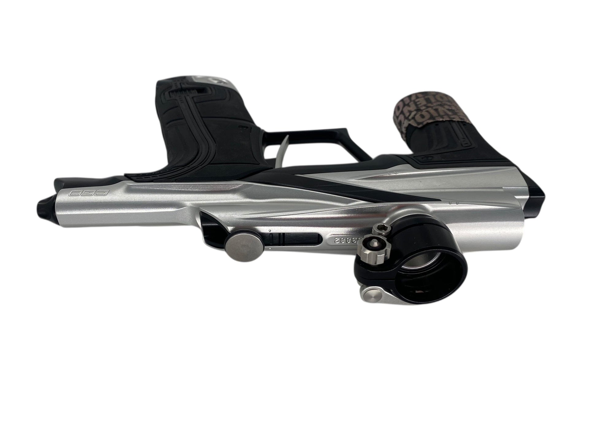 Used Planet Eclipse Lv2 Paintball Gun Silver/Black Paintball Gun from CPXBrosPaintball Buy/Sell/Trade Paintball Markers, New Paintball Guns, Paintball Hoppers, Paintball Masks, and Hormesis Headbands