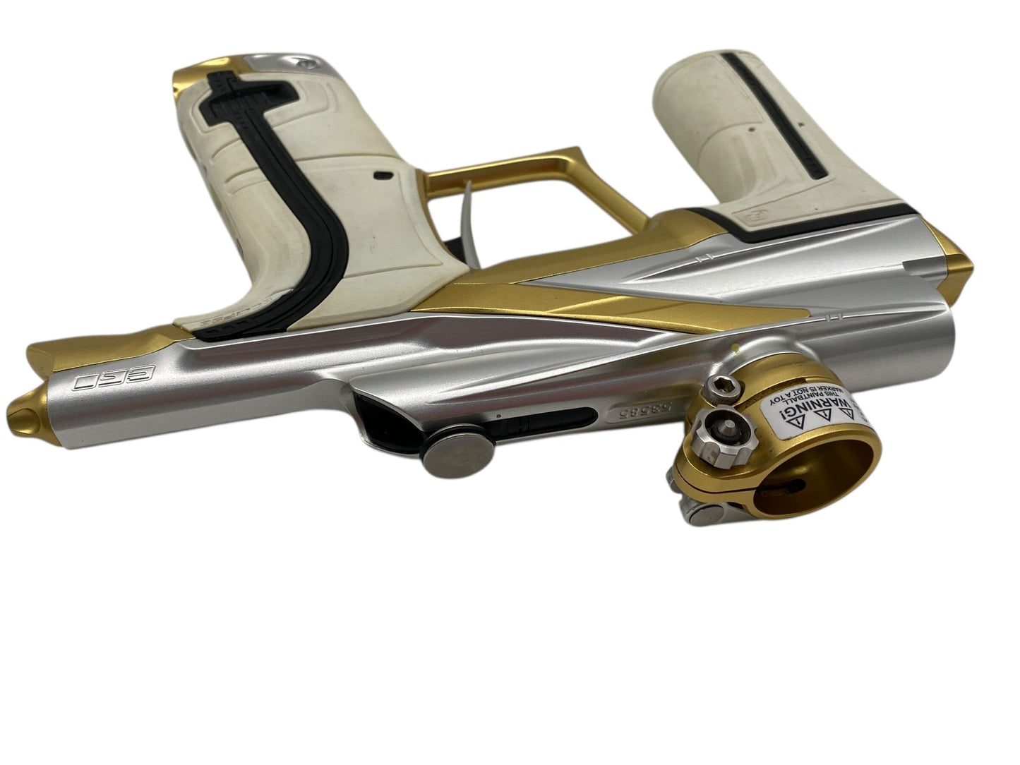 Used Planet Eclipse Lv2 Paintball Gun Silver/Gold Paintball Gun from CPXBrosPaintball Buy/Sell/Trade Paintball Markers, New Paintball Guns, Paintball Hoppers, Paintball Masks, and Hormesis Headbands