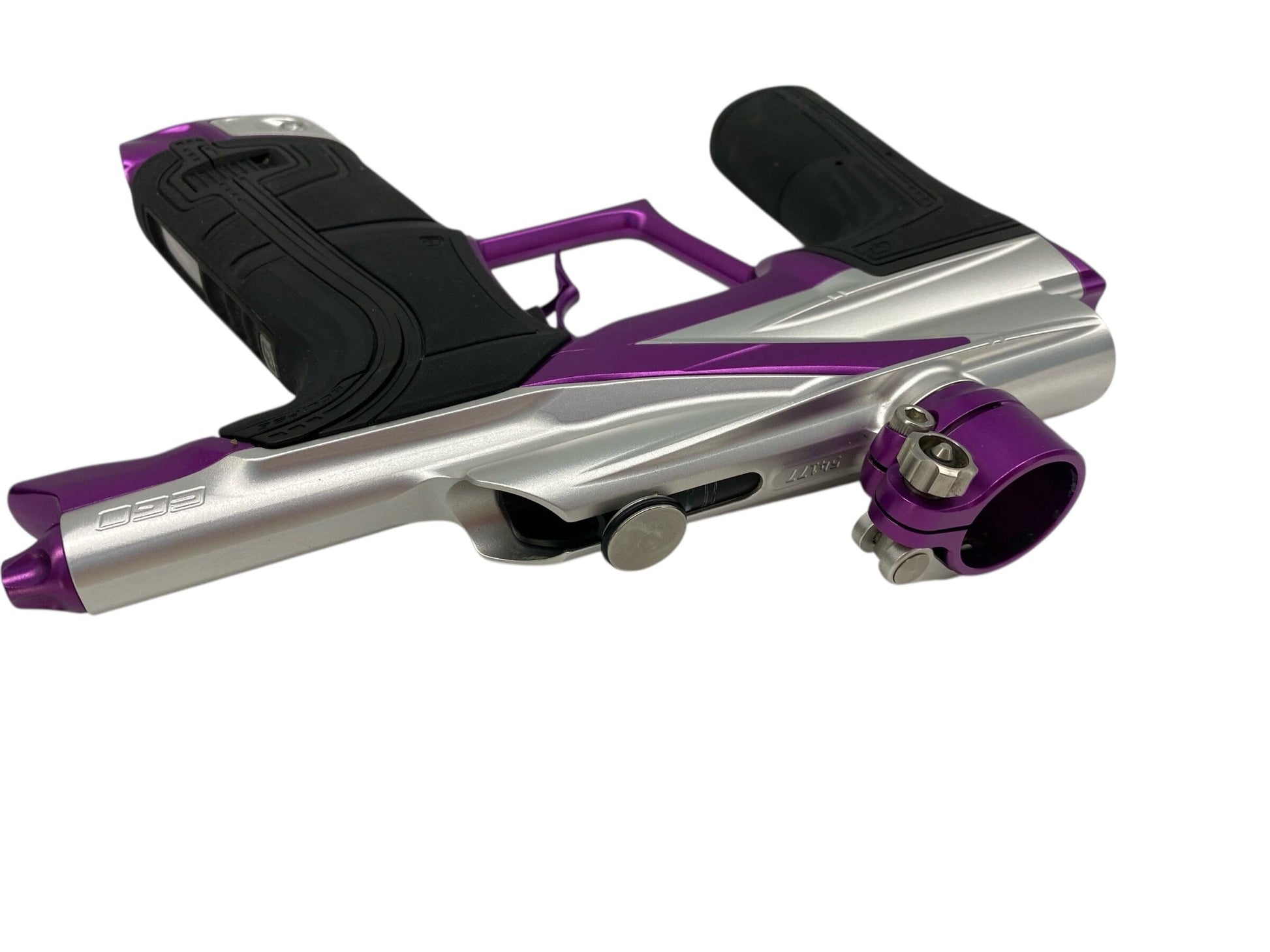 Used Planet Eclipse Lv2 Paintball Gun Silver/Purple Paintball Gun from CPXBrosPaintball Buy/Sell/Trade Paintball Markers, New Paintball Guns, Paintball Hoppers, Paintball Masks, and Hormesis Headbands