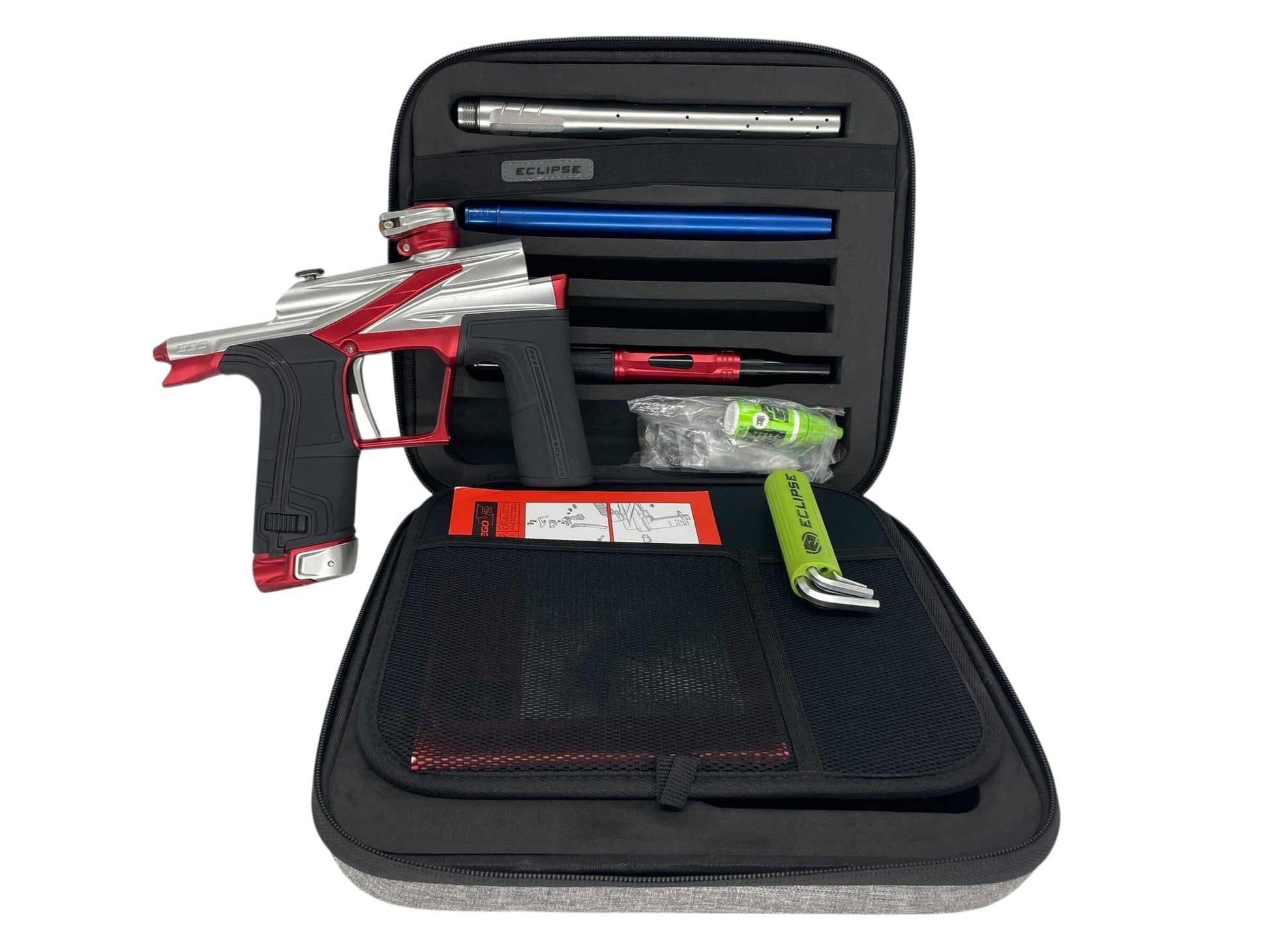 Used Planet Eclipse LV2 Paintball Gun Silver/Red Paintball Gun from CPXBrosPaintball Buy/Sell/Trade Paintball Markers, New Paintball Guns, Paintball Hoppers, Paintball Masks, and Hormesis Headbands