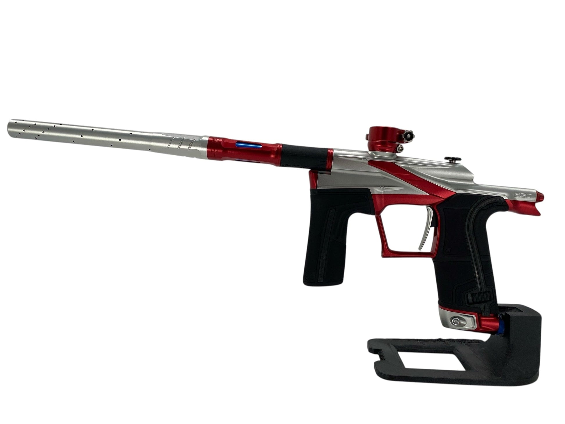 Used Planet Eclipse Lv2 Paintball Gun Silver/Red Paintball Gun from CPXBrosPaintball Buy/Sell/Trade Paintball Markers, New Paintball Guns, Paintball Hoppers, Paintball Masks, and Hormesis Headbands