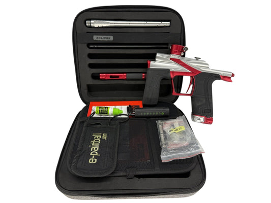 Used Planet Eclipse Lv2 Paintball Gun Silver/Red Paintball Gun from CPXBrosPaintball Buy/Sell/Trade Paintball Markers, New Paintball Guns, Paintball Hoppers, Paintball Masks, and Hormesis Headbands
