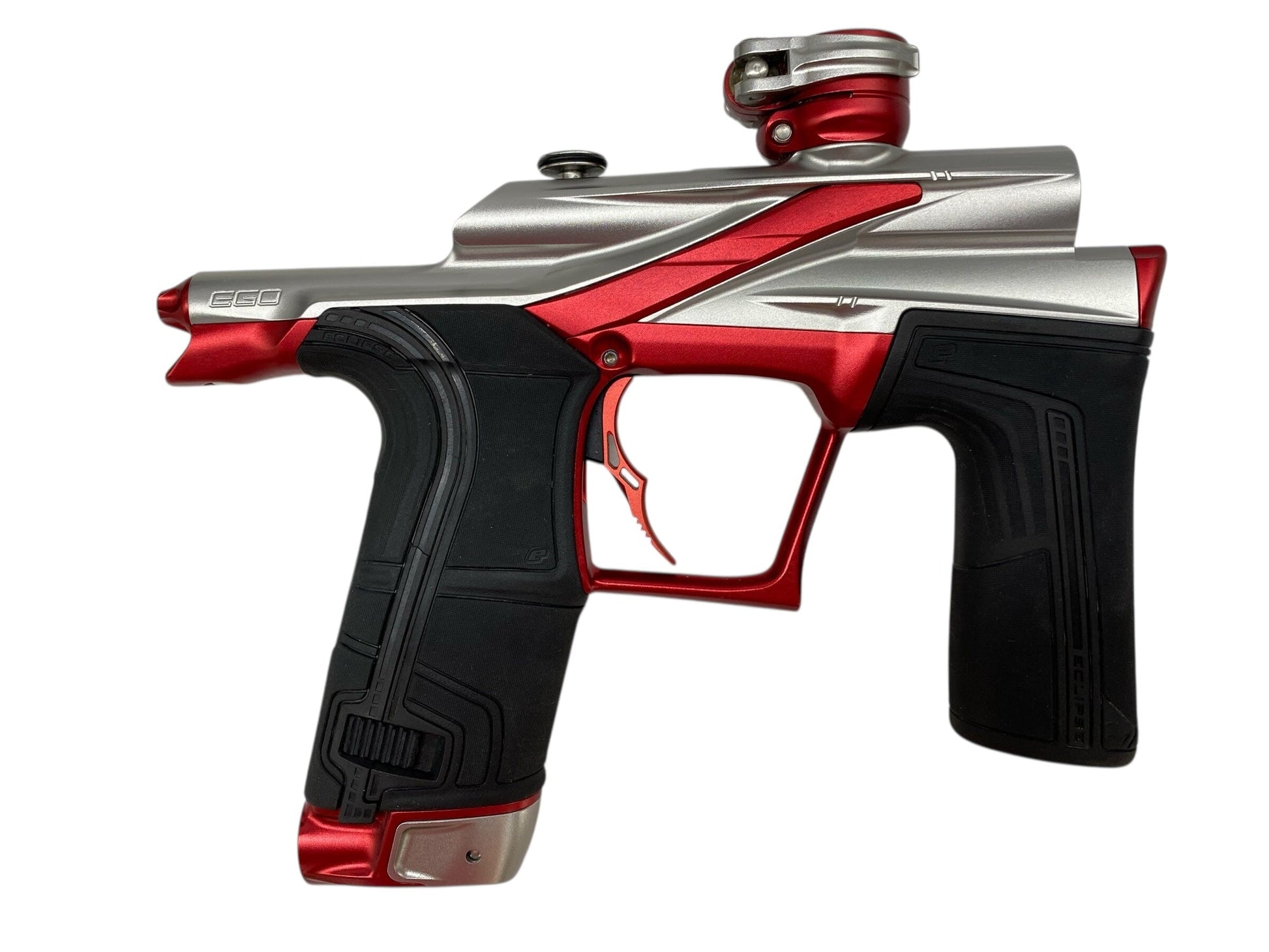 Used Planet Eclipse Lv2 Paintball Gun Silver/Red Paintball Gun from CPXBrosPaintball Buy/Sell/Trade Paintball Markers, New Paintball Guns, Paintball Hoppers, Paintball Masks, and Hormesis Headbands