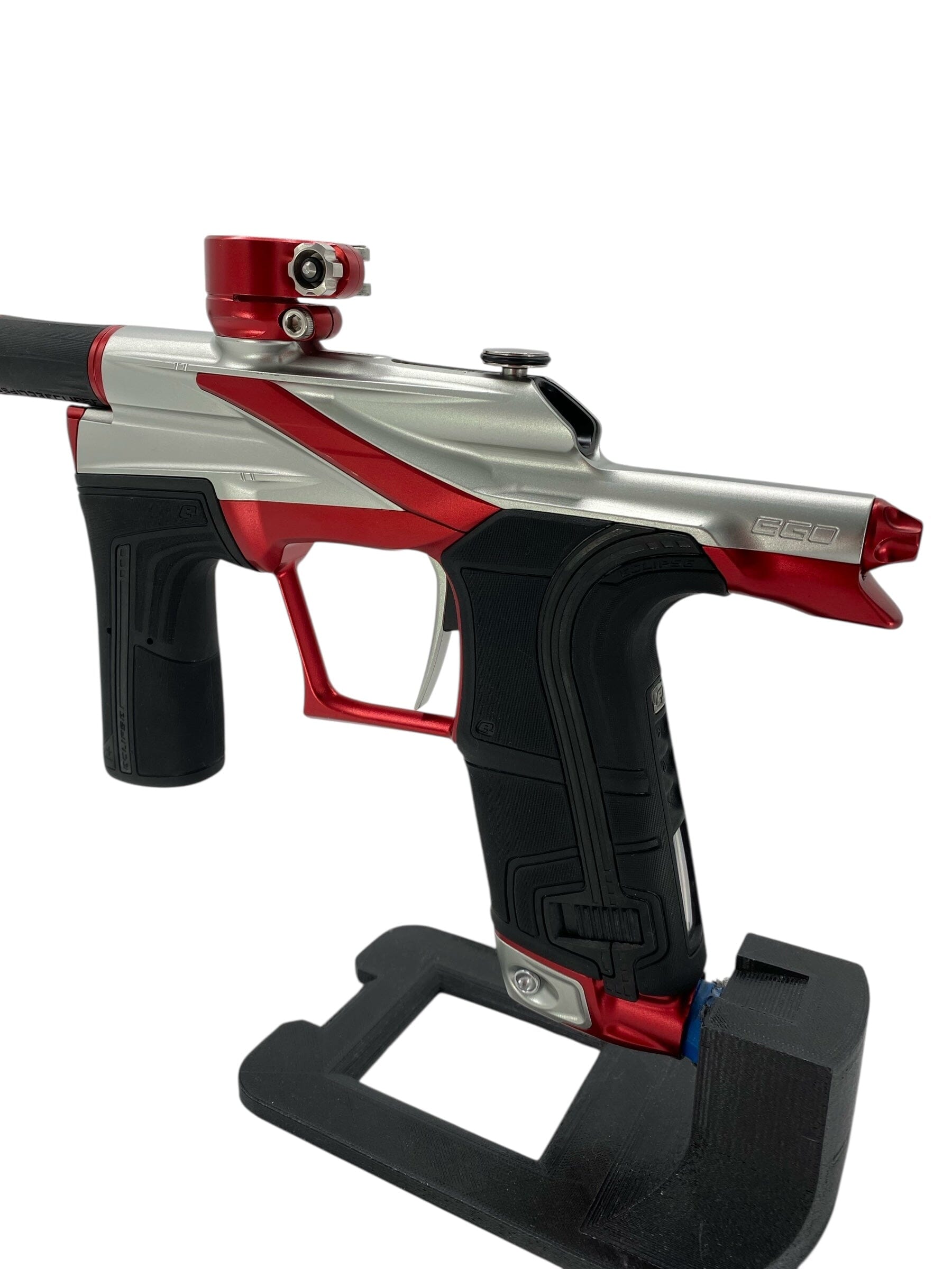 Used Planet Eclipse Lv2 Paintball Gun Silver/Red Paintball Gun from CPXBrosPaintball Buy/Sell/Trade Paintball Markers, New Paintball Guns, Paintball Hoppers, Paintball Masks, and Hormesis Headbands