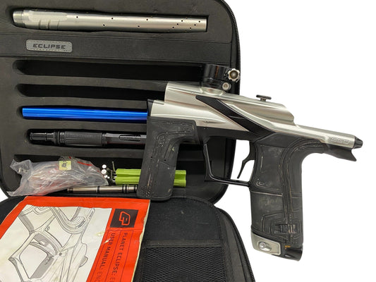 Used Planet Eclipse LV2 Silver/Black Paintball Gun Paintball Gun from CPXBrosPaintball Buy/Sell/Trade Paintball Markers, New Paintball Guns, Paintball Hoppers, Paintball Masks, and Hormesis Headbands