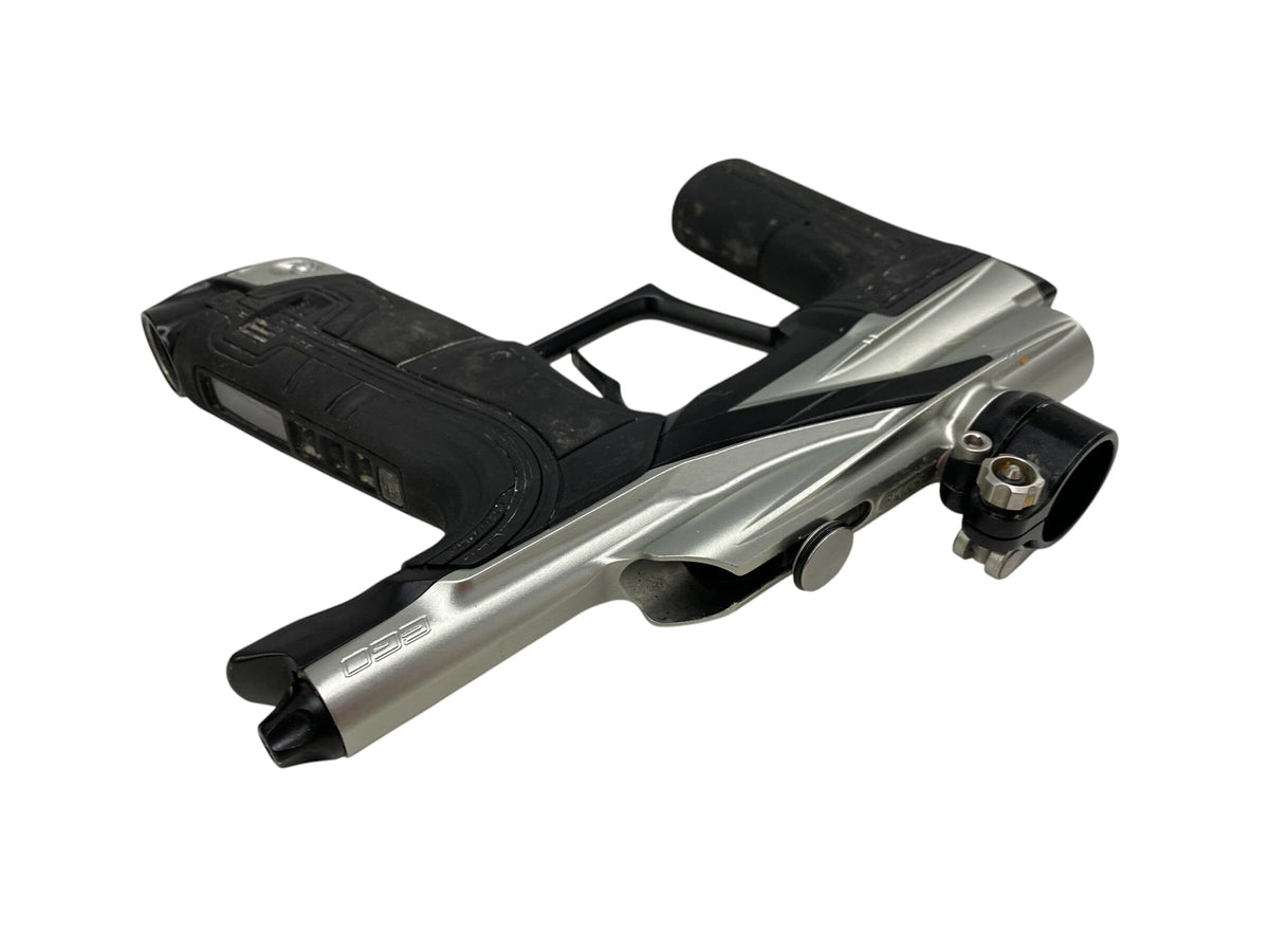 Used Planet Eclipse LV2 Silver/Black Paintball Gun Paintball Gun from CPXBrosPaintball Buy/Sell/Trade Paintball Markers, New Paintball Guns, Paintball Hoppers, Paintball Masks, and Hormesis Headbands