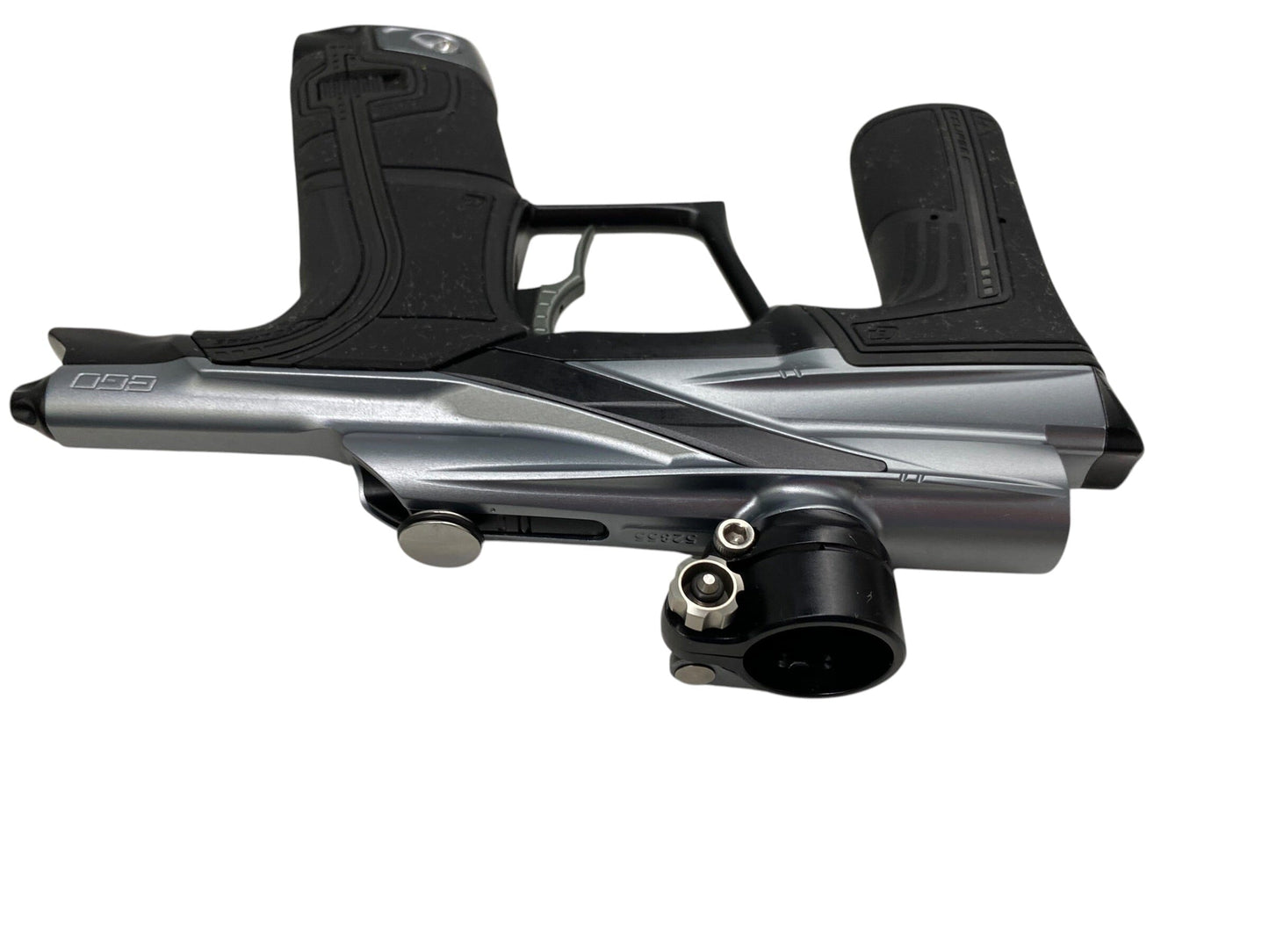 Used Planet Eclipse LV2 Silver/Black Paintball Gun Paintball Gun from CPXBrosPaintball Buy/Sell/Trade Paintball Markers, New Paintball Guns, Paintball Hoppers, Paintball Masks, and Hormesis Headbands