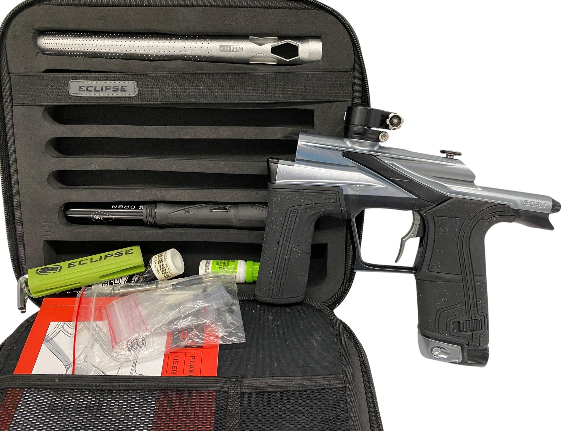 Used Planet Eclipse LV2 Silver/Black Paintball Gun Paintball Gun from CPXBrosPaintball Buy/Sell/Trade Paintball Markers, New Paintball Guns, Paintball Hoppers, Paintball Masks, and Hormesis Headbands