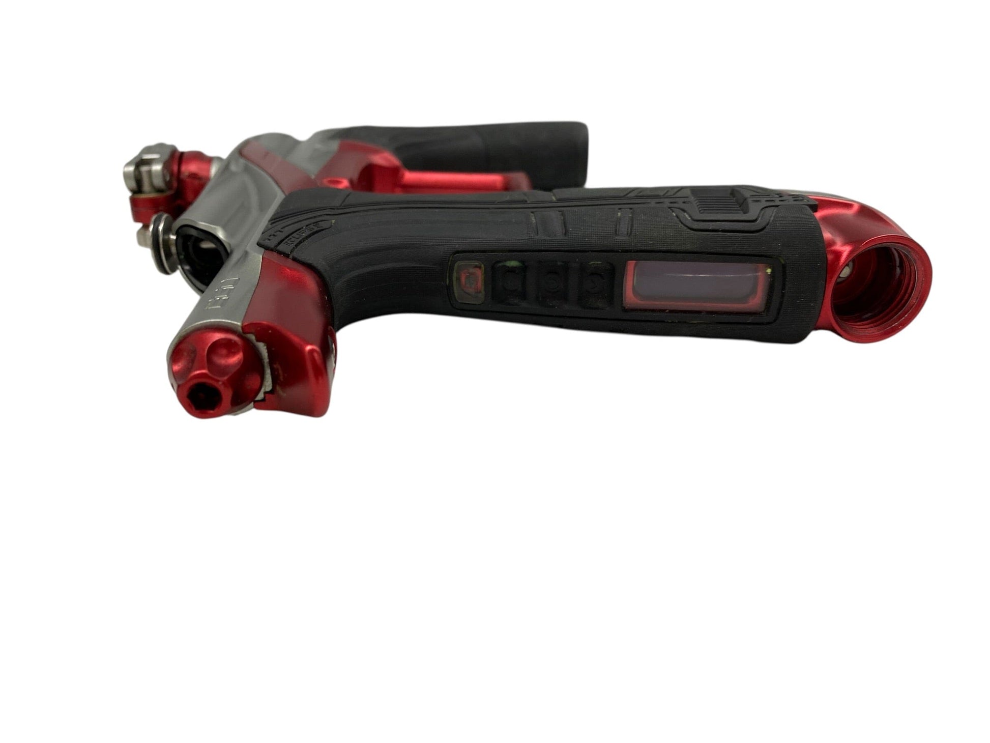 Used Planet Eclipse Lv2 Silver/Red Paintball Gun Paintball Gun from CPXBrosPaintball Buy/Sell/Trade Paintball Markers, New Paintball Guns, Paintball Hoppers, Paintball Masks, and Hormesis Headbands