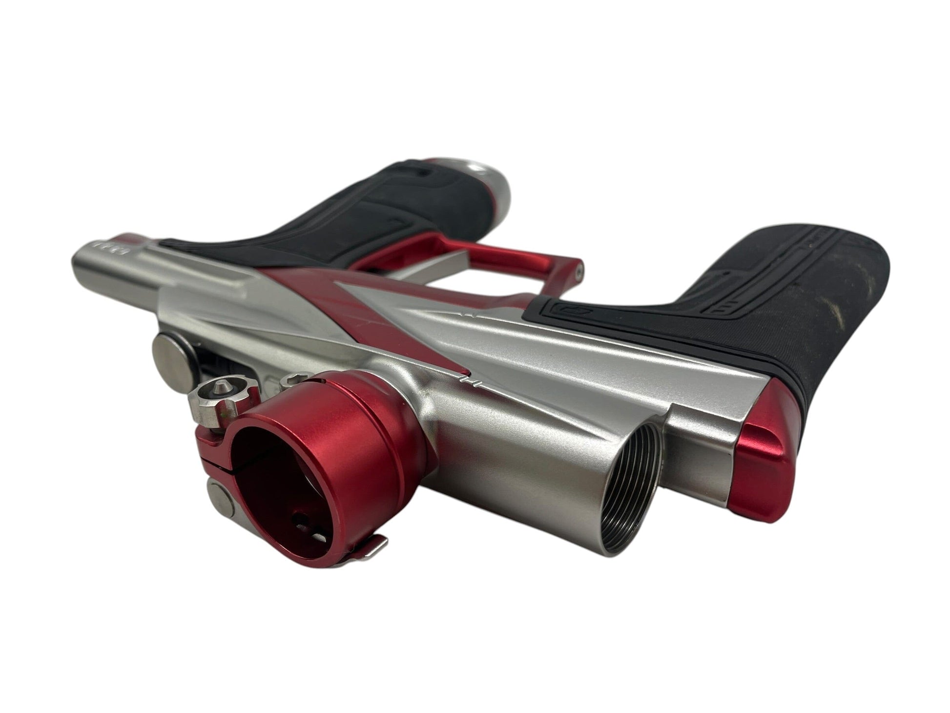 Used Planet Eclipse LV2 Silver/Red Paintball Gun Paintball Gun from CPXBrosPaintball Buy/Sell/Trade Paintball Markers, New Paintball Guns, Paintball Hoppers, Paintball Masks, and Hormesis Headbands