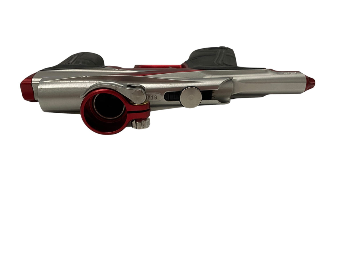 Used Planet Eclipse LV2 Silver/Red Paintball Gun Paintball Gun from CPXBrosPaintball Buy/Sell/Trade Paintball Markers, New Paintball Guns, Paintball Hoppers, Paintball Masks, and Hormesis Headbands
