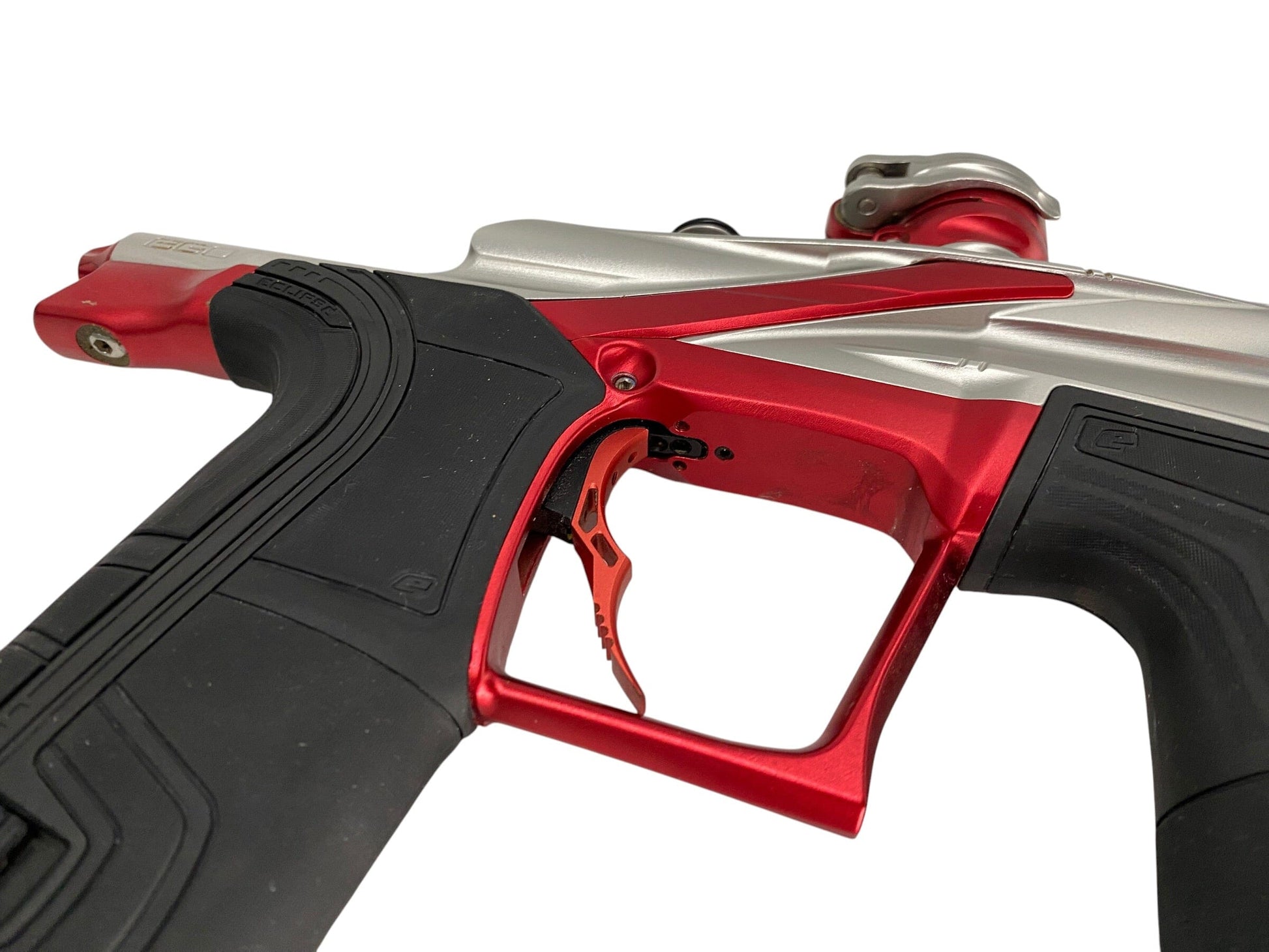 Used Planet Eclipse LV2 Silver/Red Paintball Gun Paintball Gun from CPXBrosPaintball Buy/Sell/Trade Paintball Markers, New Paintball Guns, Paintball Hoppers, Paintball Masks, and Hormesis Headbands