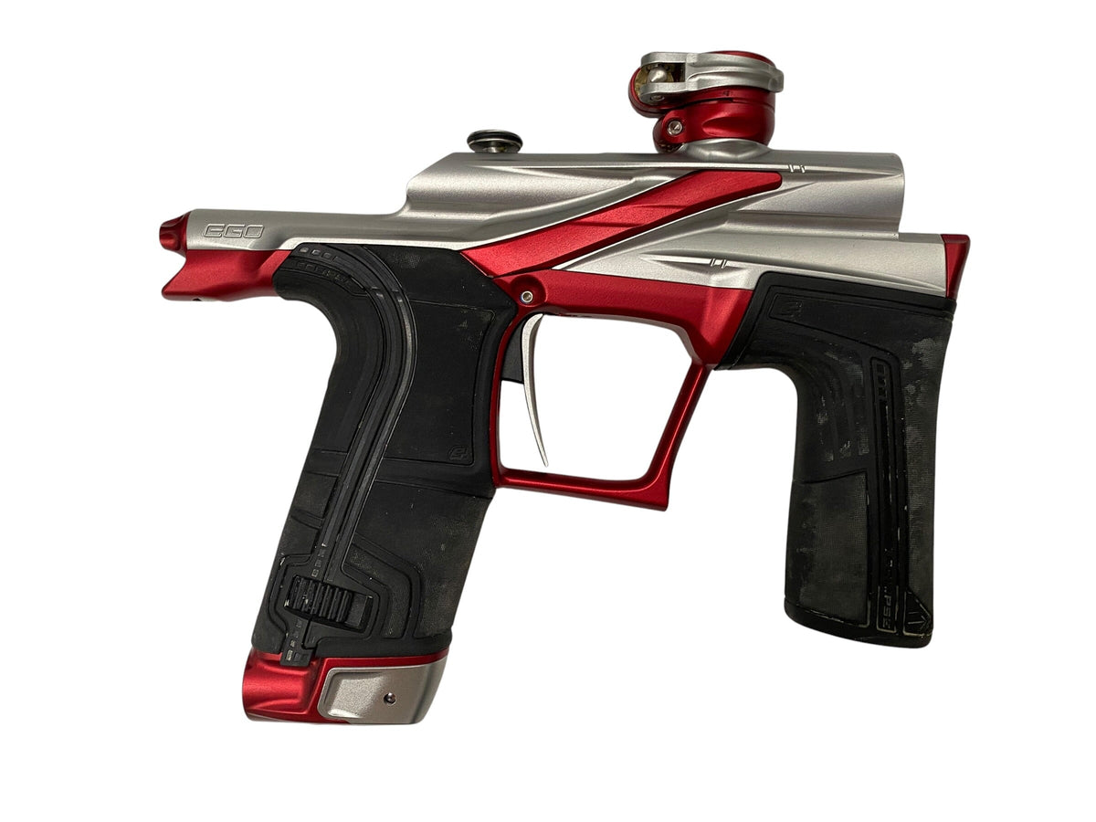 Used Planet Eclipse LV2 Silver/Red Paintball Gun Paintball Gun from CPXBrosPaintball Buy/Sell/Trade Paintball Markers, New Paintball Guns, Paintball Hoppers, Paintball Masks, and Hormesis Headbands