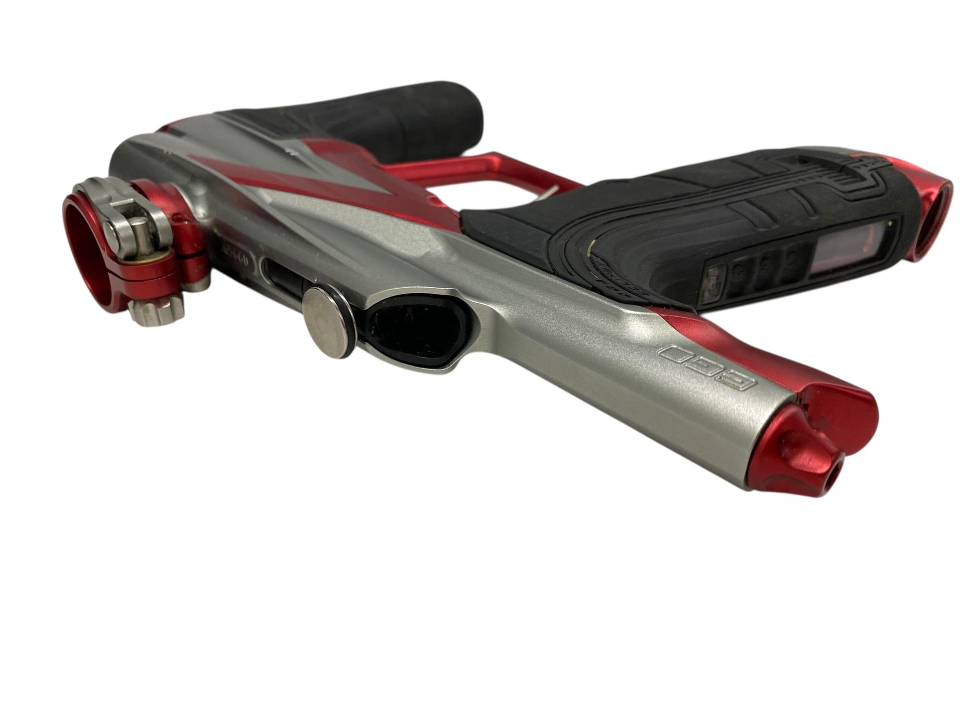 Used Planet Eclipse Lv2 Silver/Red Paintball Gun Paintball Gun from CPXBrosPaintball Buy/Sell/Trade Paintball Markers, New Paintball Guns, Paintball Hoppers, Paintball Masks, and Hormesis Headbands