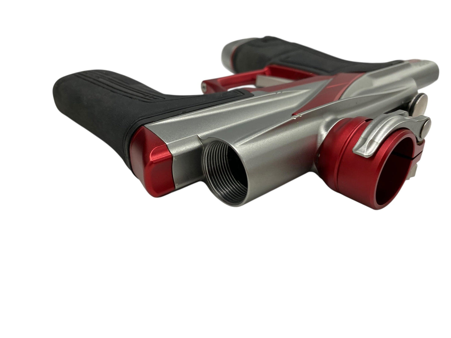 Used Planet Eclipse Lv2 Silver/Red Paintball Gun Paintball Gun from CPXBrosPaintball Buy/Sell/Trade Paintball Markers, New Paintball Guns, Paintball Hoppers, Paintball Masks, and Hormesis Headbands